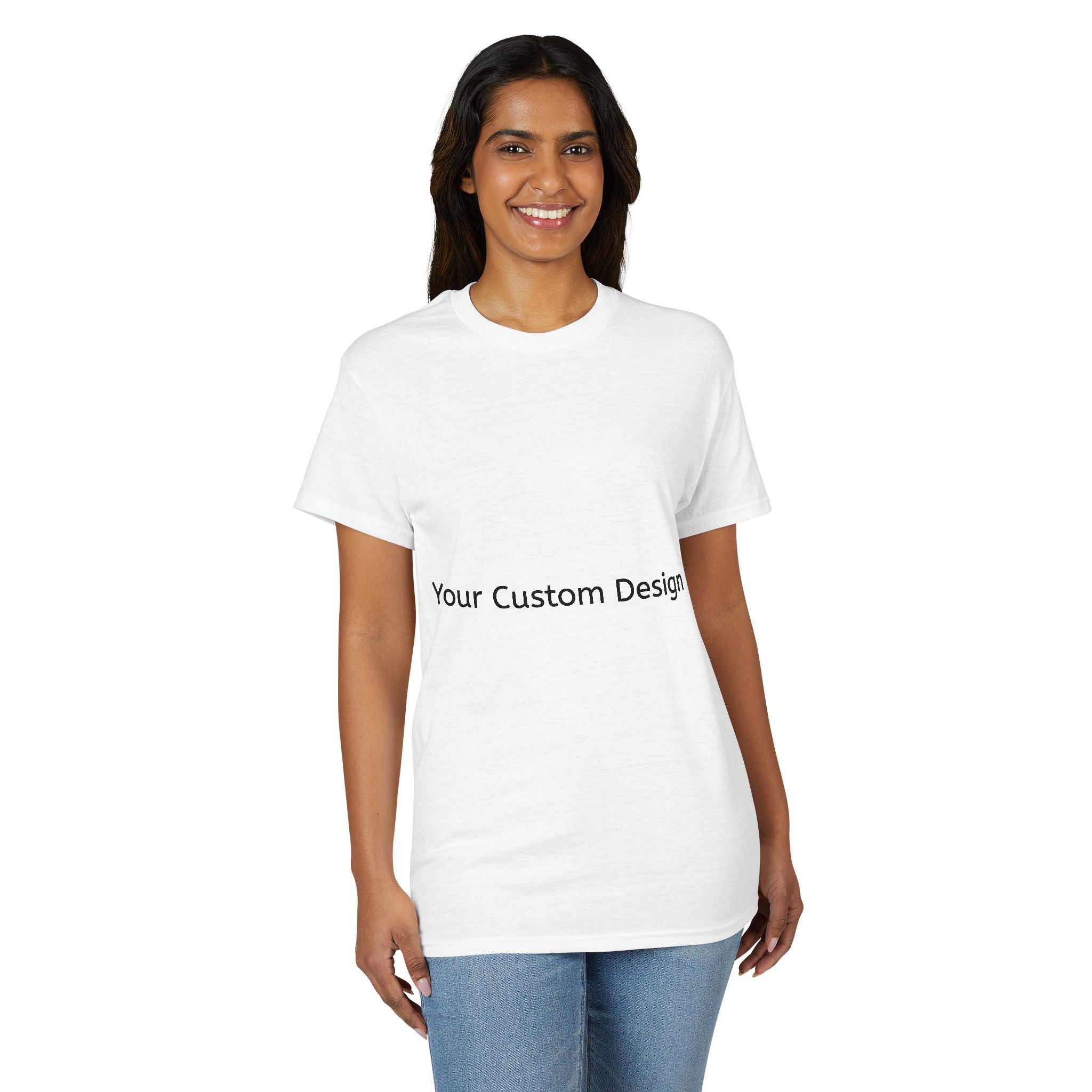 Custom White DryBlend T-Shirt – Personalized Design Tee