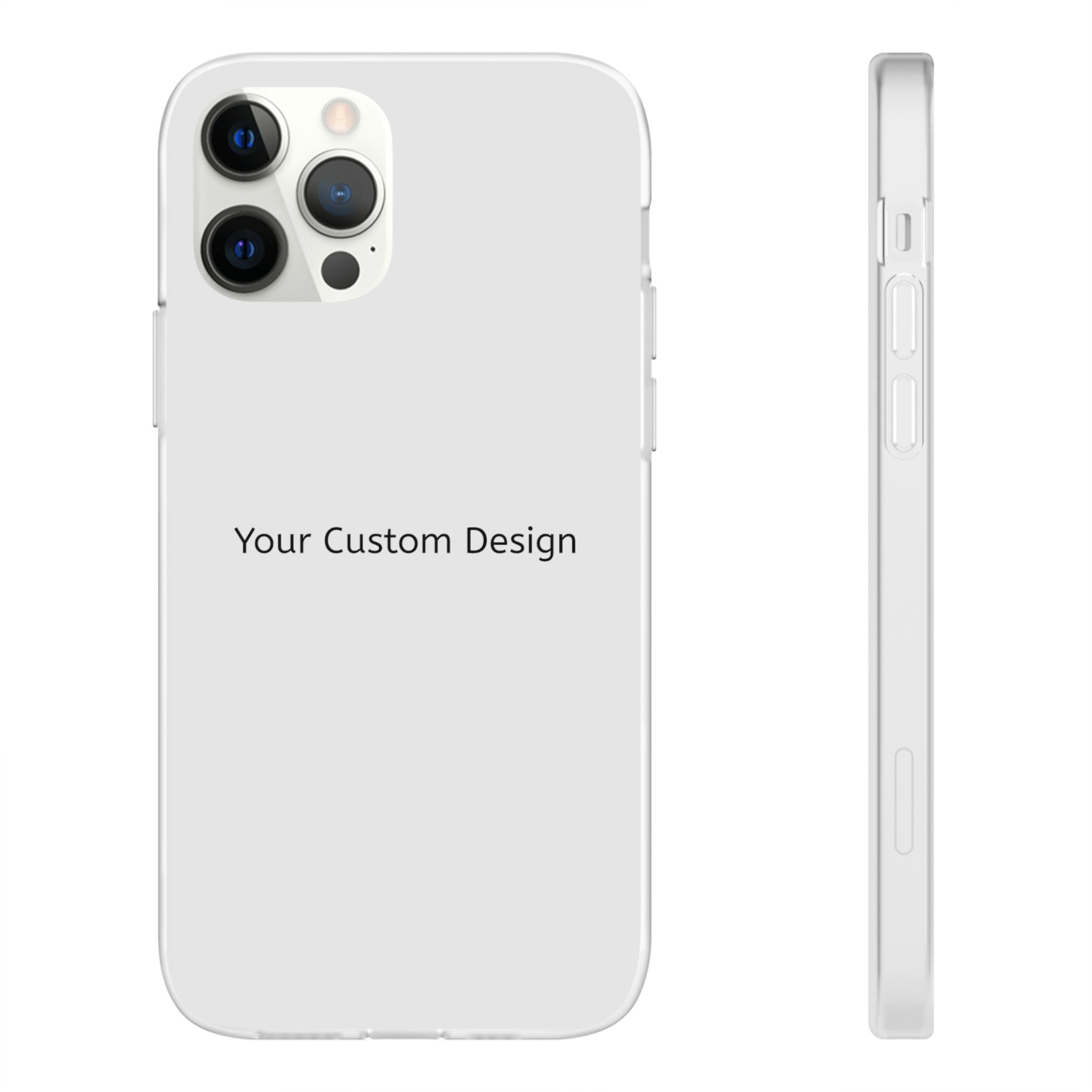 Custom Flexi Phone Case – Slim Clear Protective Phone Cover (Your Custom Design)