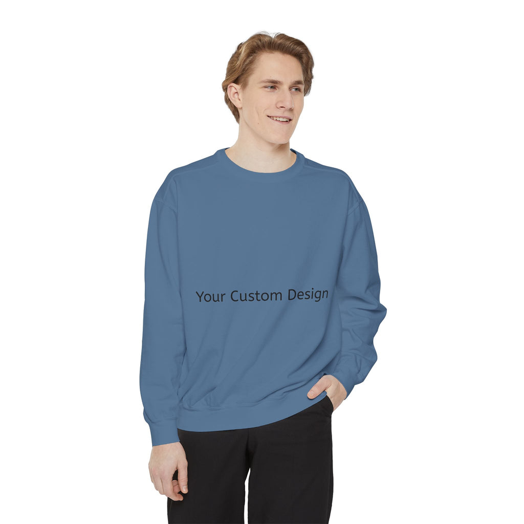 Garment-Dyed Sweatshirt — Customizable Classic Crewneck