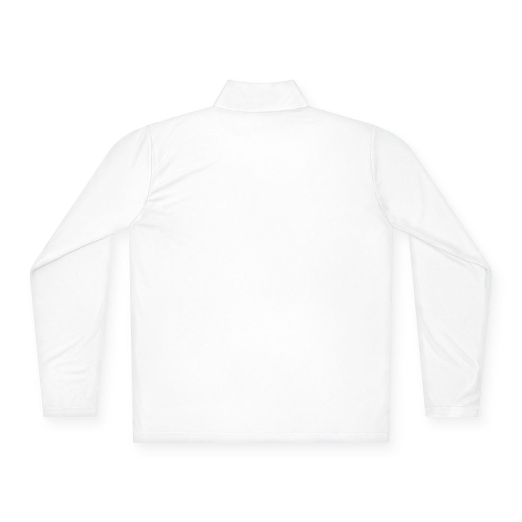 Customizable Quarter-Zip Pullover — Minimal 'Your Text' Chest Logo