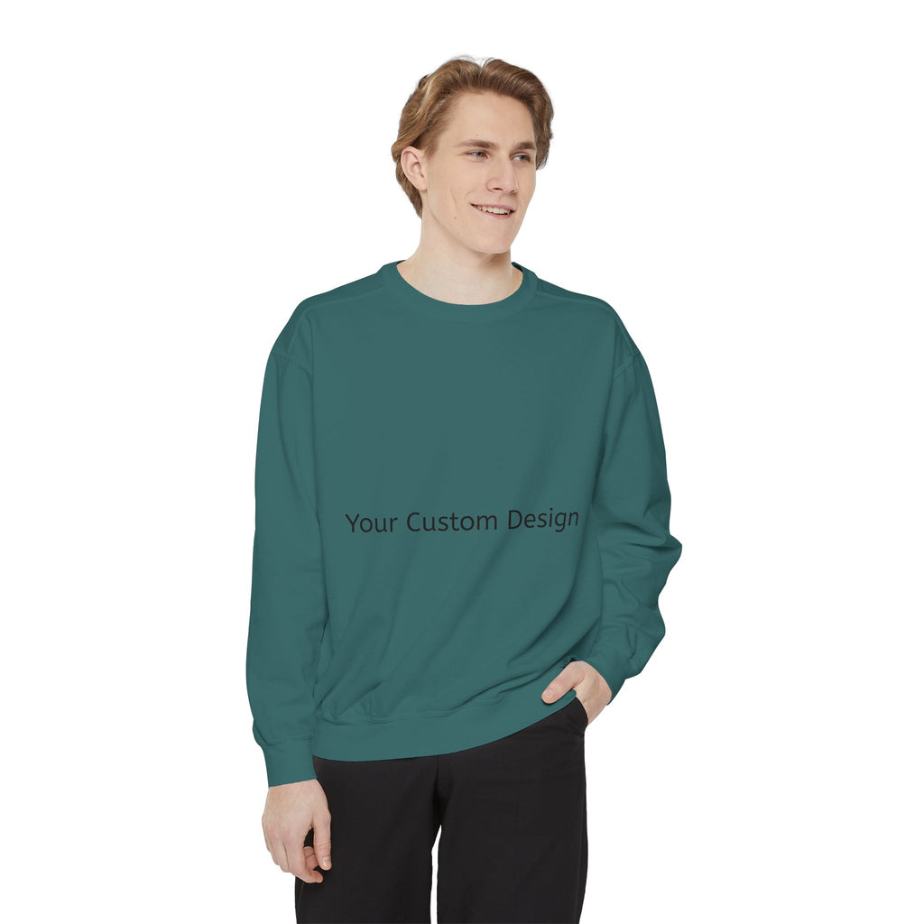 Garment-Dyed Sweatshirt — Customizable Classic Crewneck