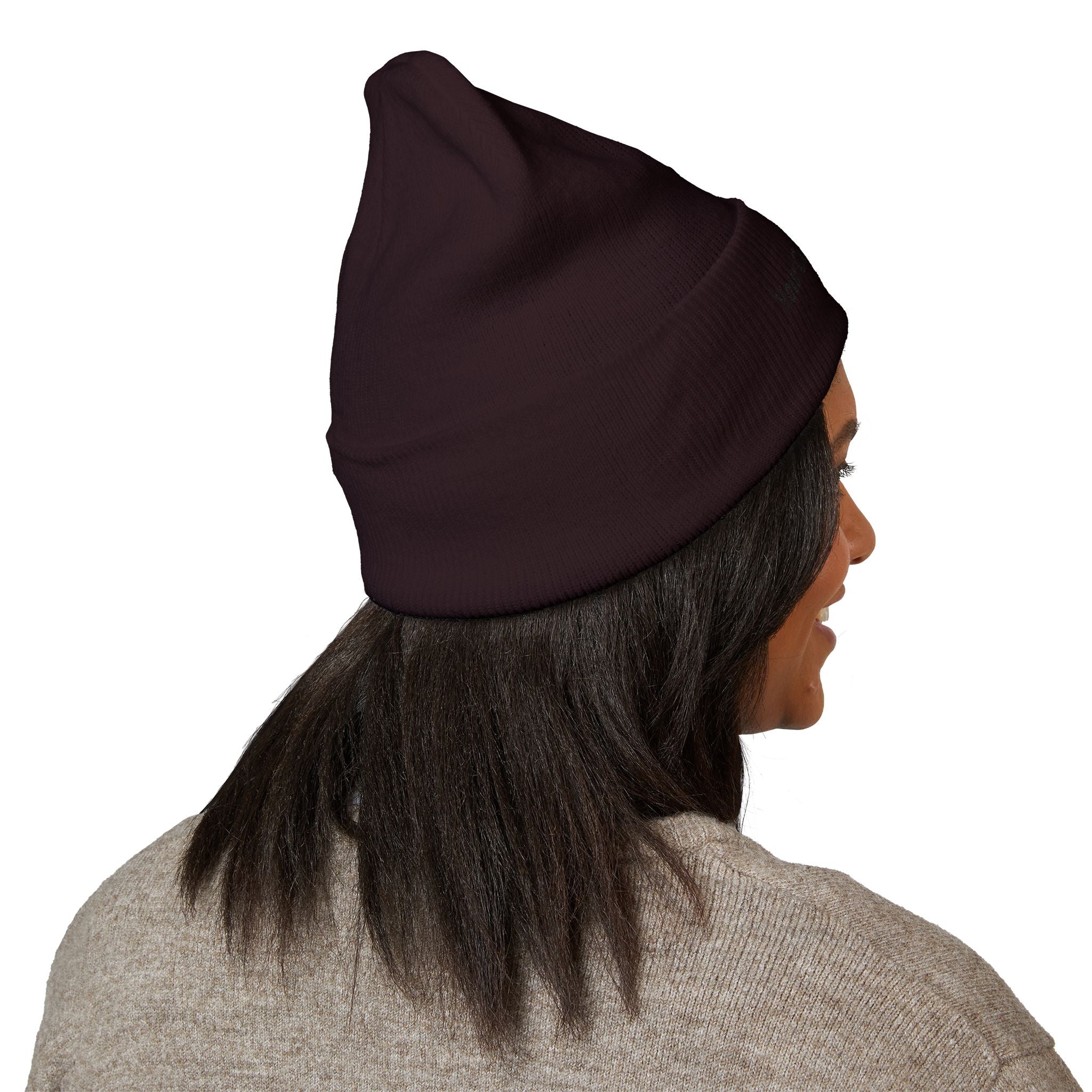 Embroidered Classic Cuffed Beanie — Custom Text Knit Hat