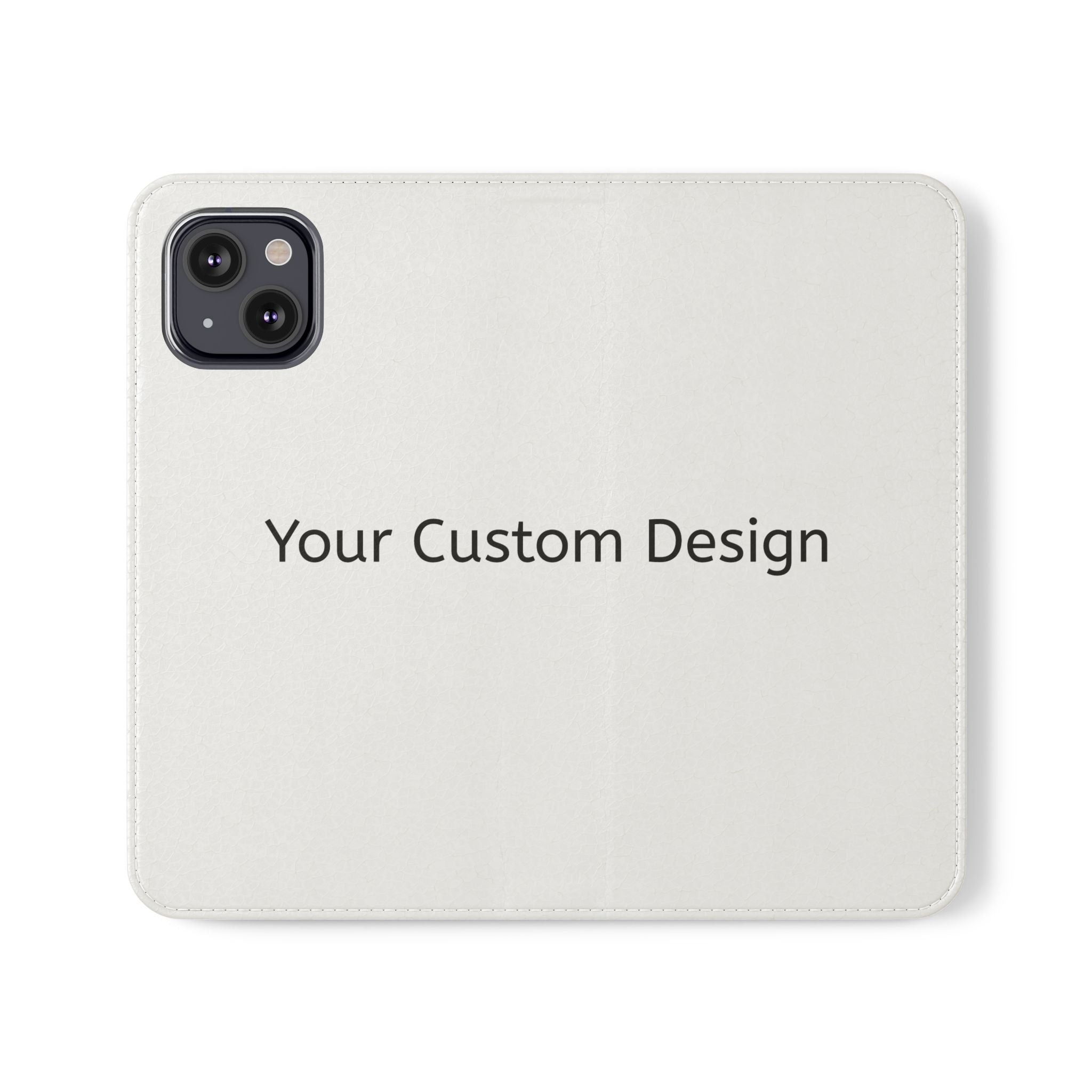 Custom Flip Phone Case — Personalized Wallet Folio with Card Slots