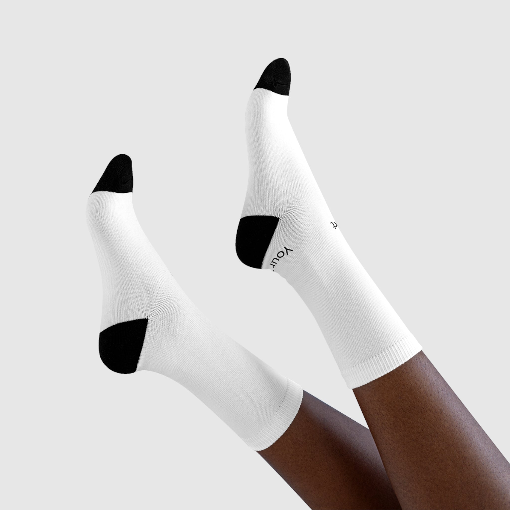 Custom Sublimation Crew Socks — Personalized Text Athletic Socks