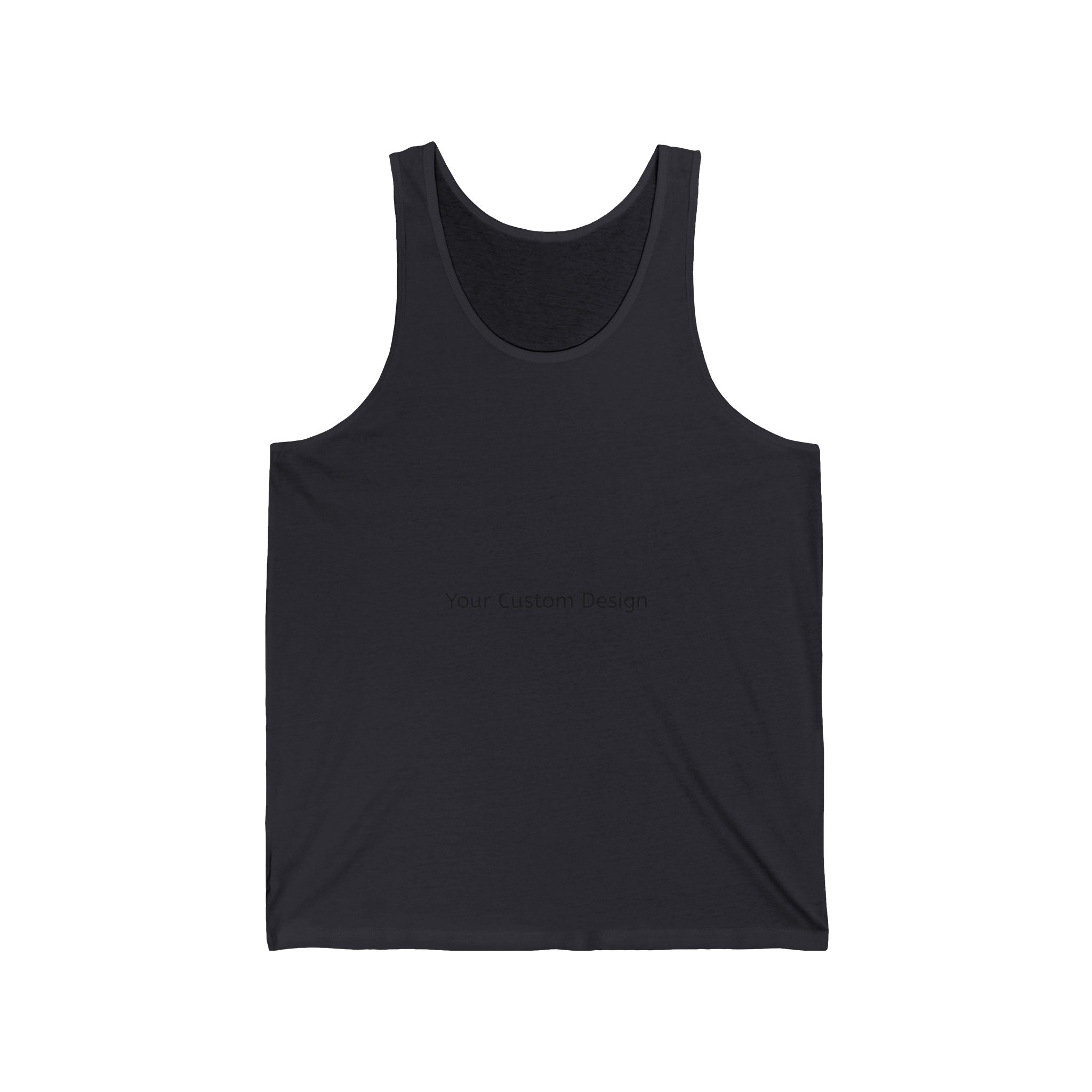 Classic White Jersey Tank Top — Lightweight Custom Design Tank