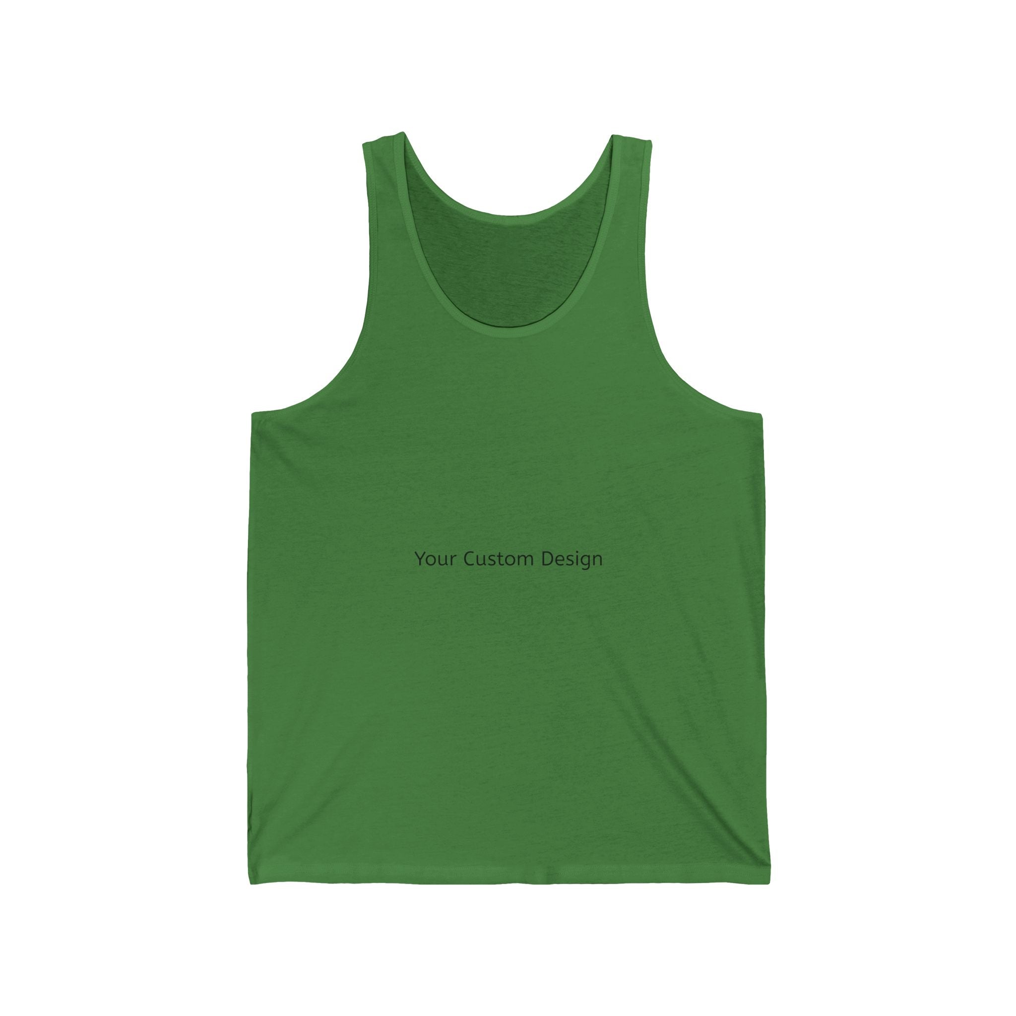 Classic White Jersey Tank Top — Lightweight Custom Design Tank