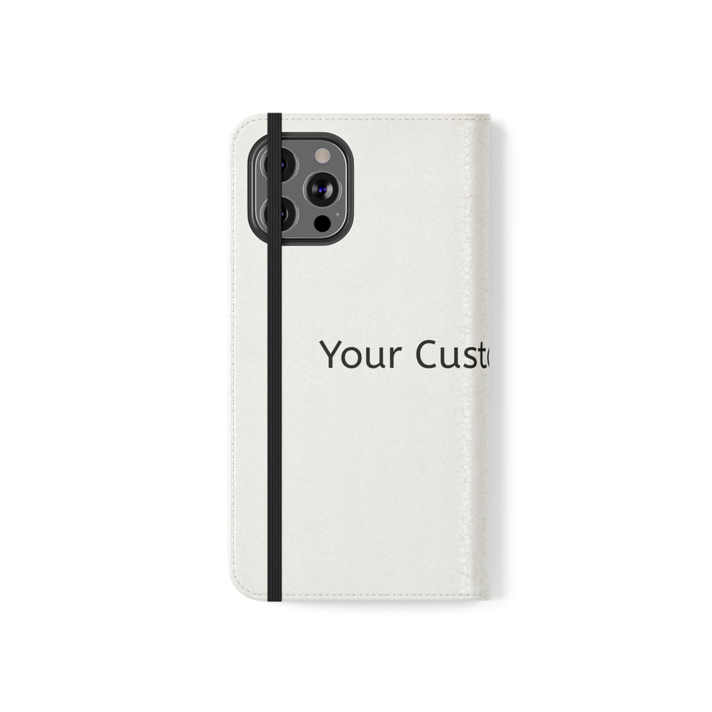 Custom Flip Phone Case — Personalized Wallet Folio with Card Slots