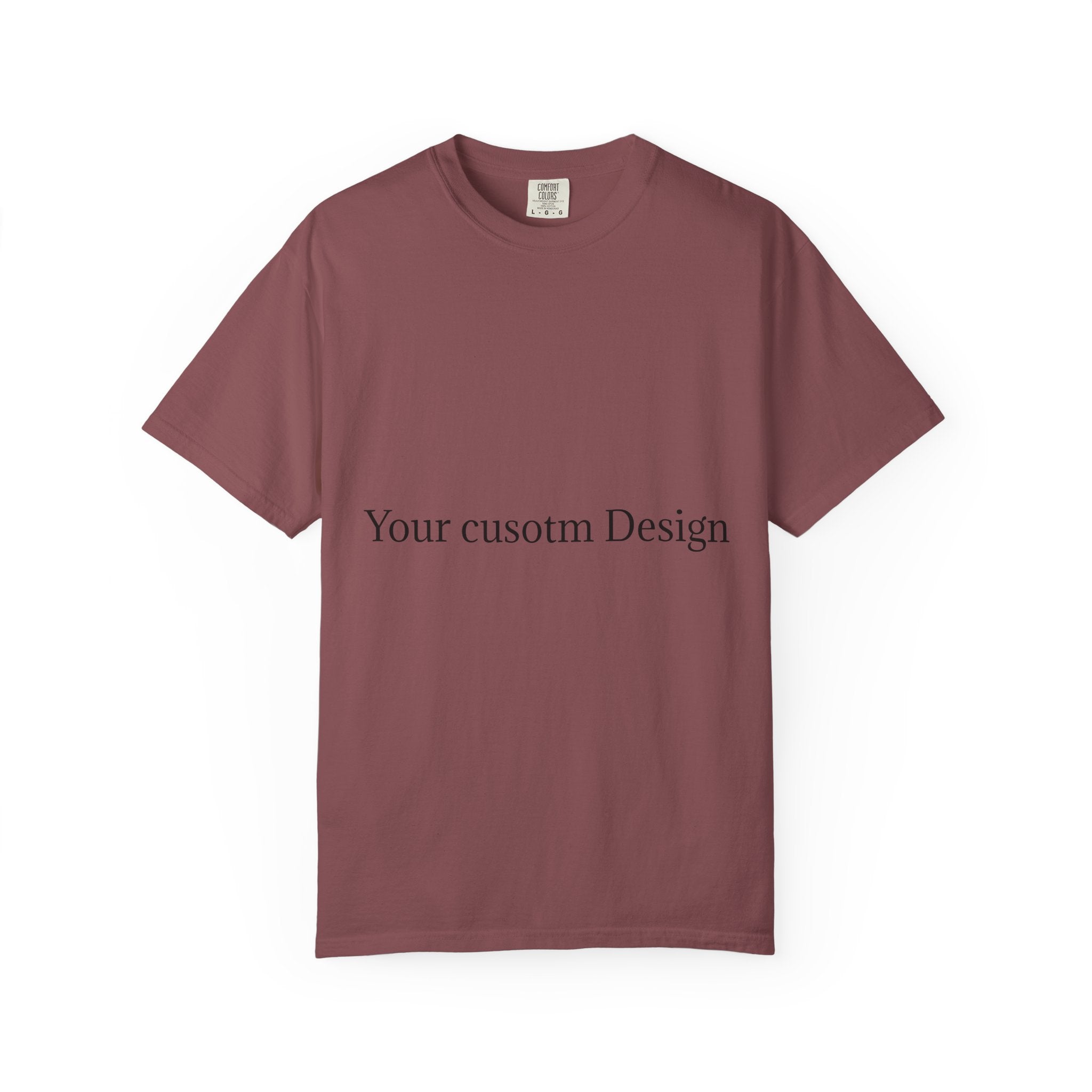 Custom Garment-Dyed T-Shirt — Personalized White Tee for Everyday Wear
