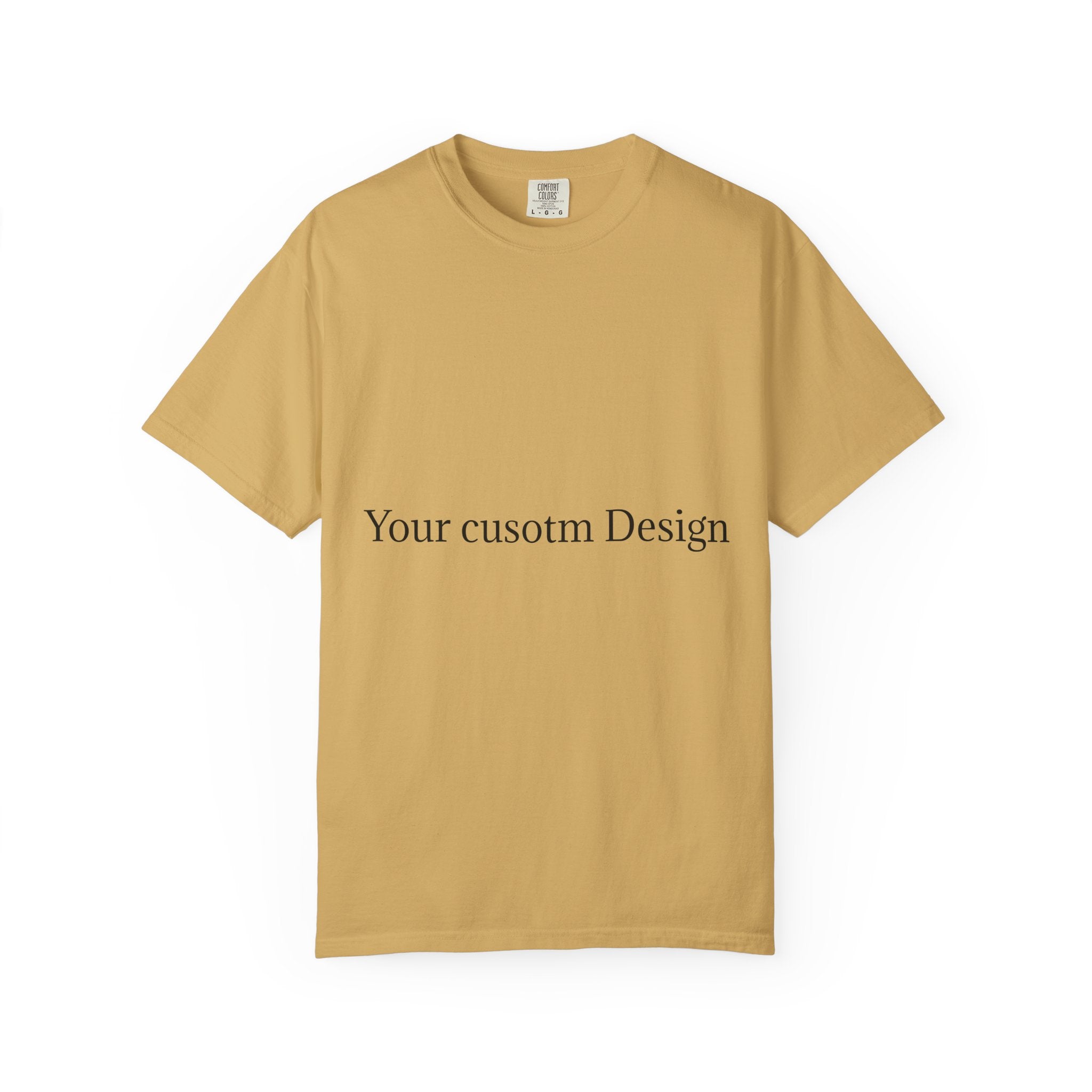 Custom Garment-Dyed T-Shirt — Personalized White Tee for Everyday Wear