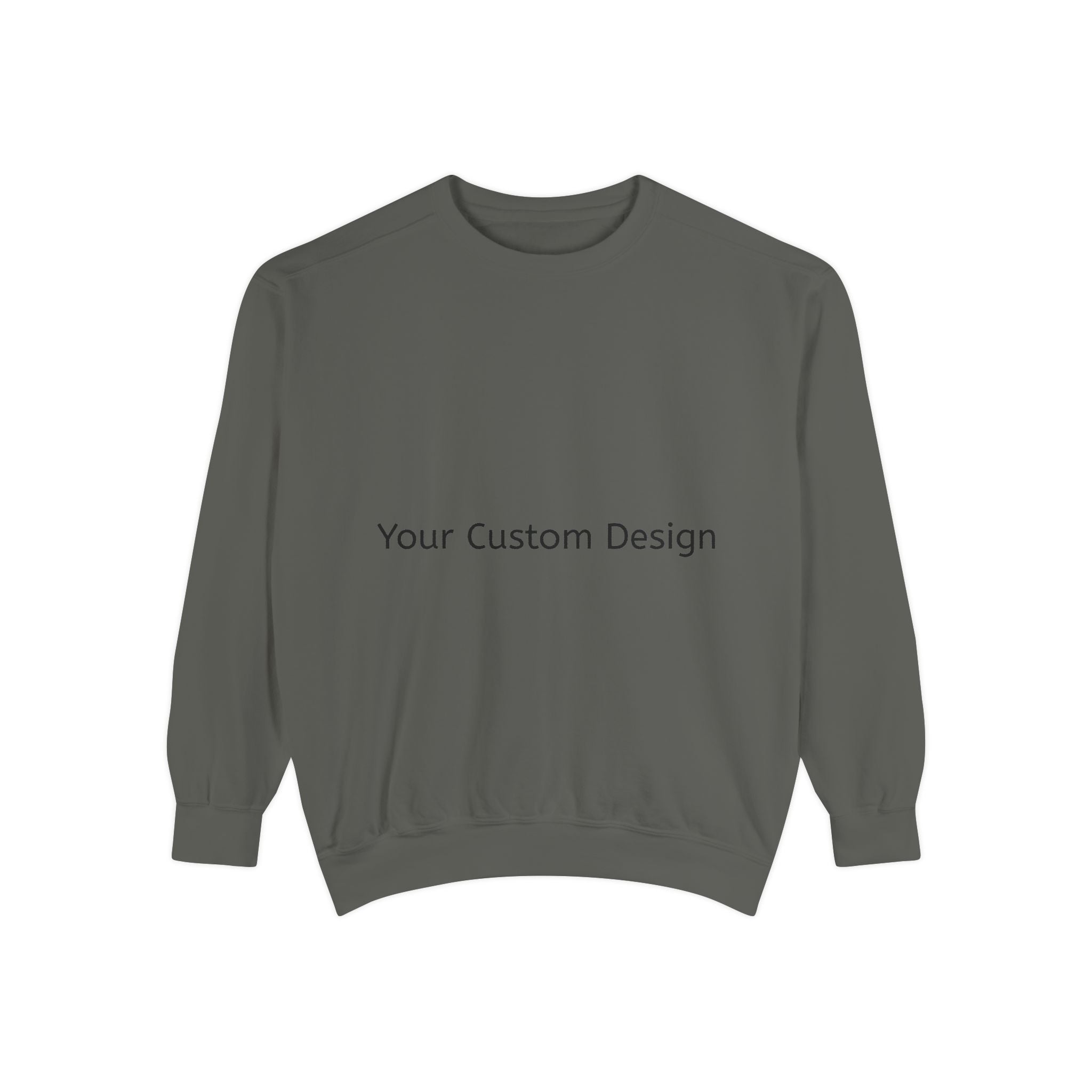 Garment-Dyed Sweatshirt — Customizable Classic Crewneck