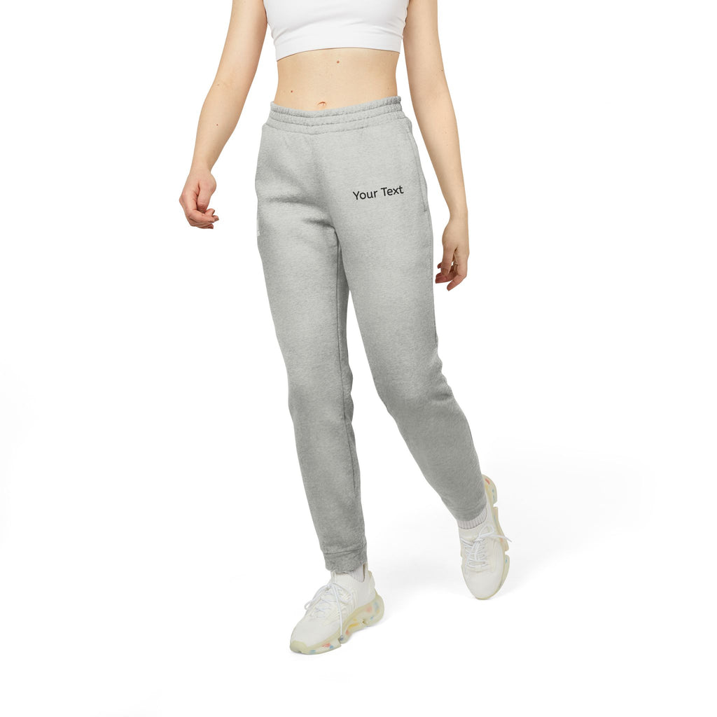 Adidas Fleece Joggers — Customizable Gray Athletic Sweatpants