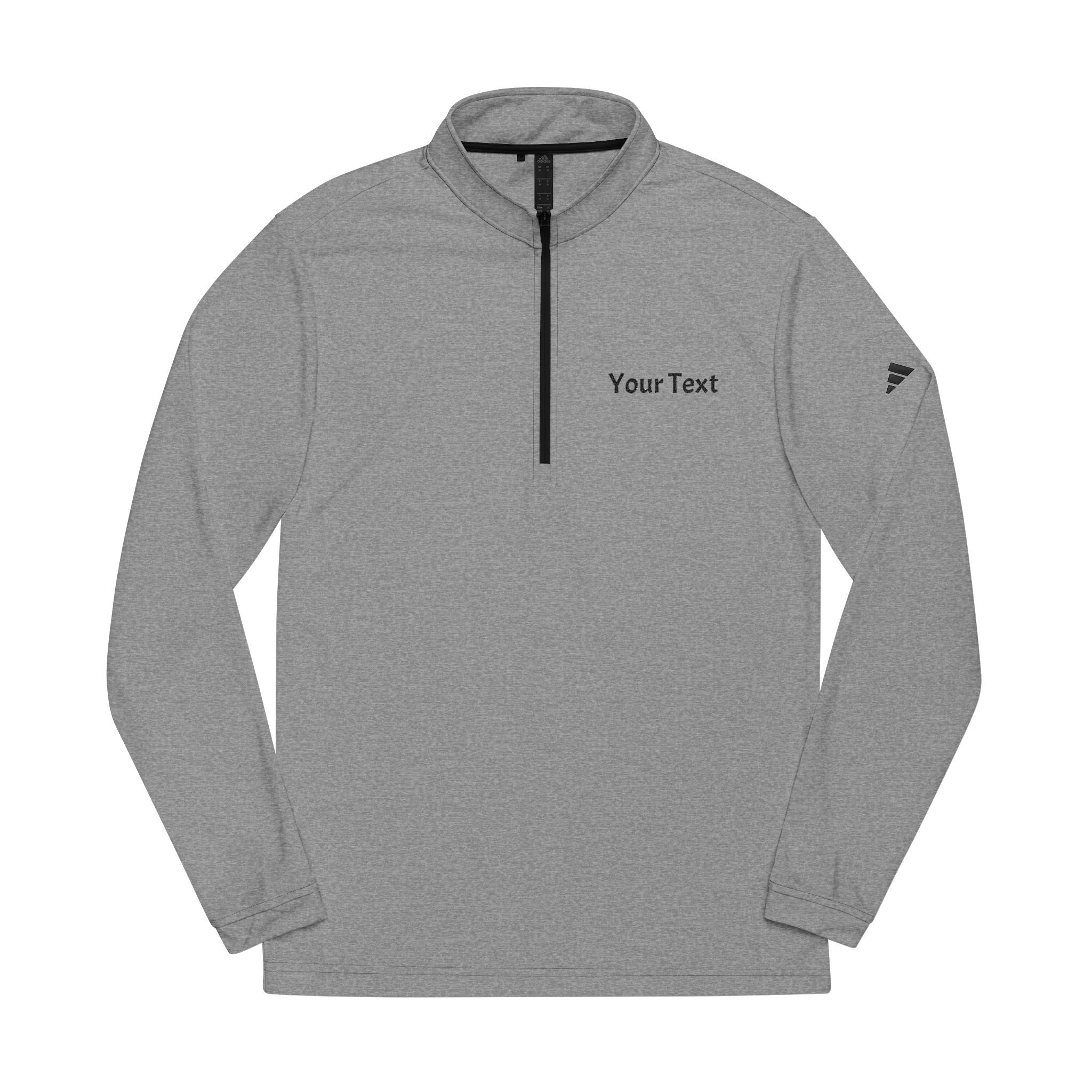 Embroidered Quarter-Zip Pullover — Custom Text | adidas® Performance Pullover