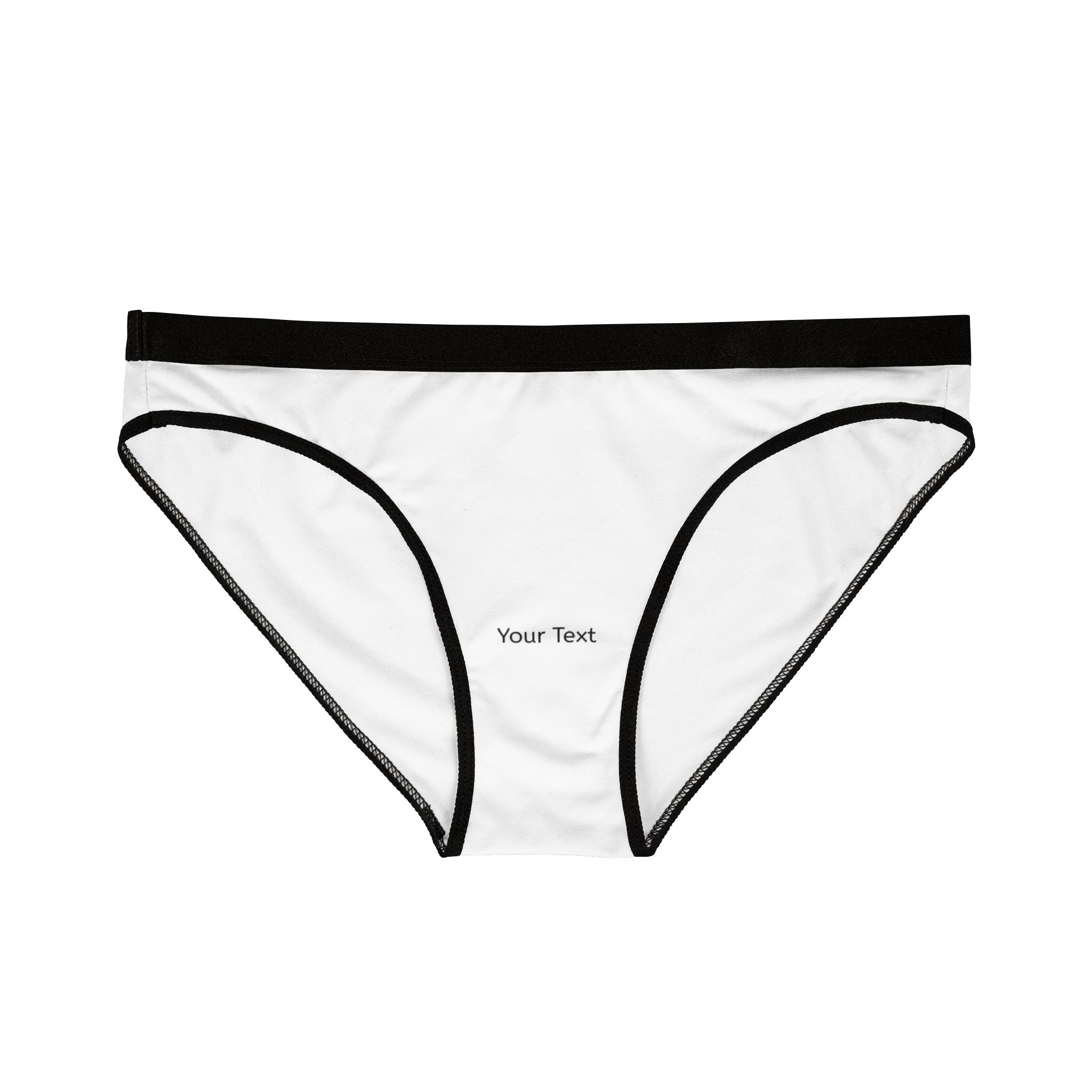 Custom Women's Bikini Briefs — Personalized Text Underwear