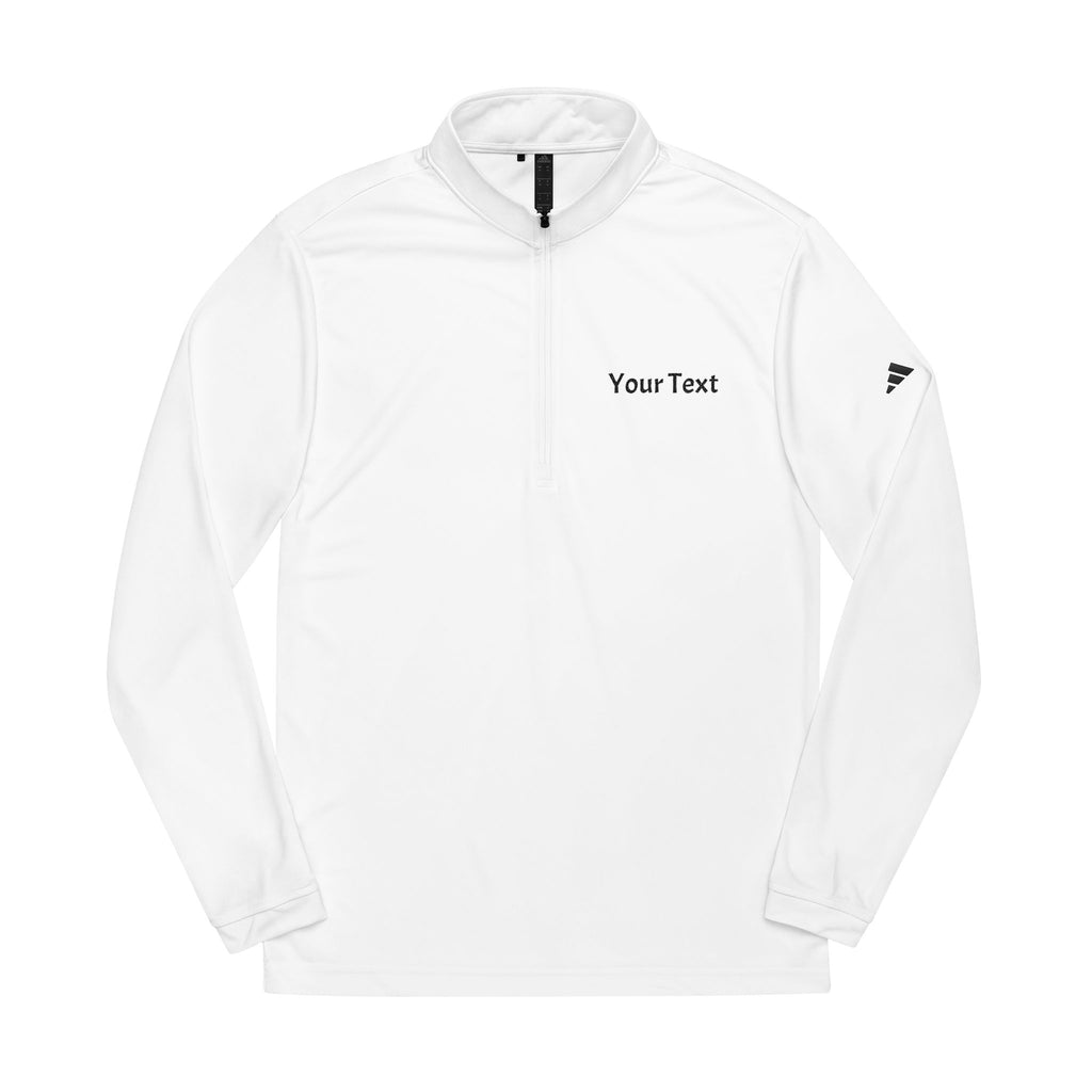 Embroidered Quarter-Zip Pullover — Custom Text | adidas® Performance Pullover