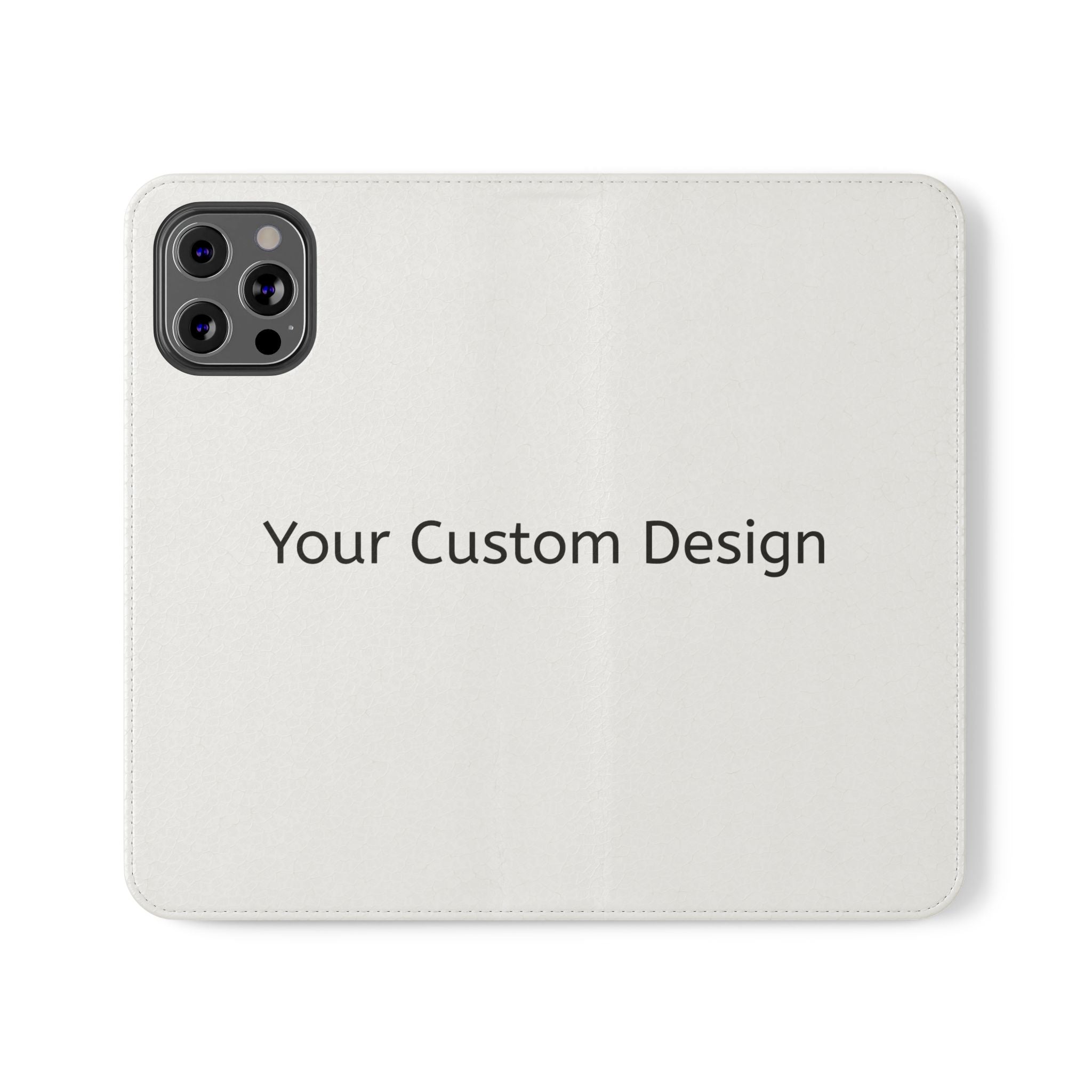 Custom Flip Phone Case — Personalized Wallet Folio with Card Slots