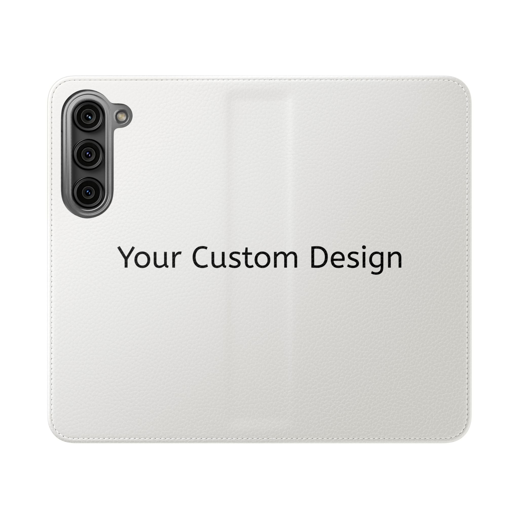 Custom Flip Phone Case — Personalized Wallet Folio with Card Slots