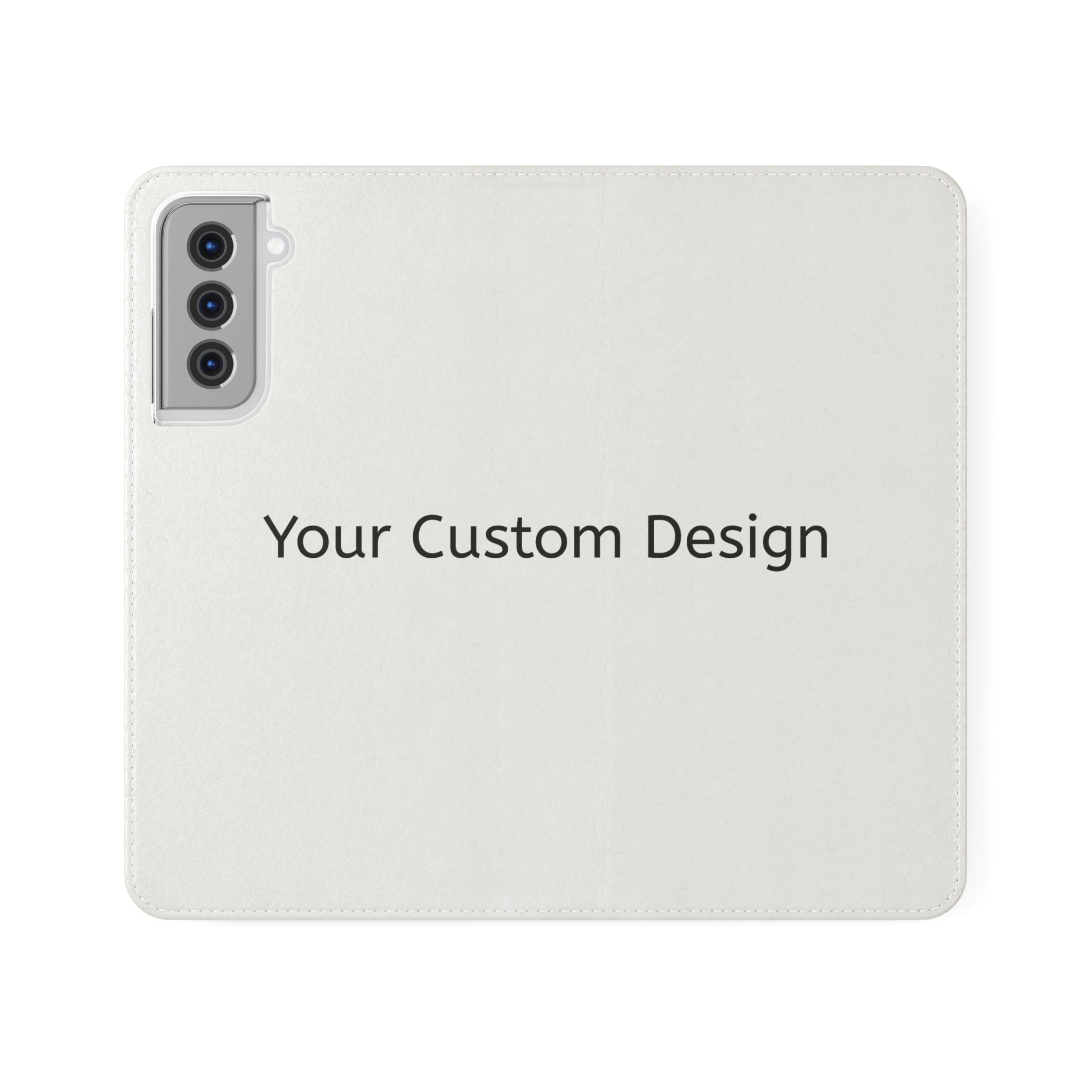 Custom Flip Phone Case — Personalized Wallet Folio with Card Slots