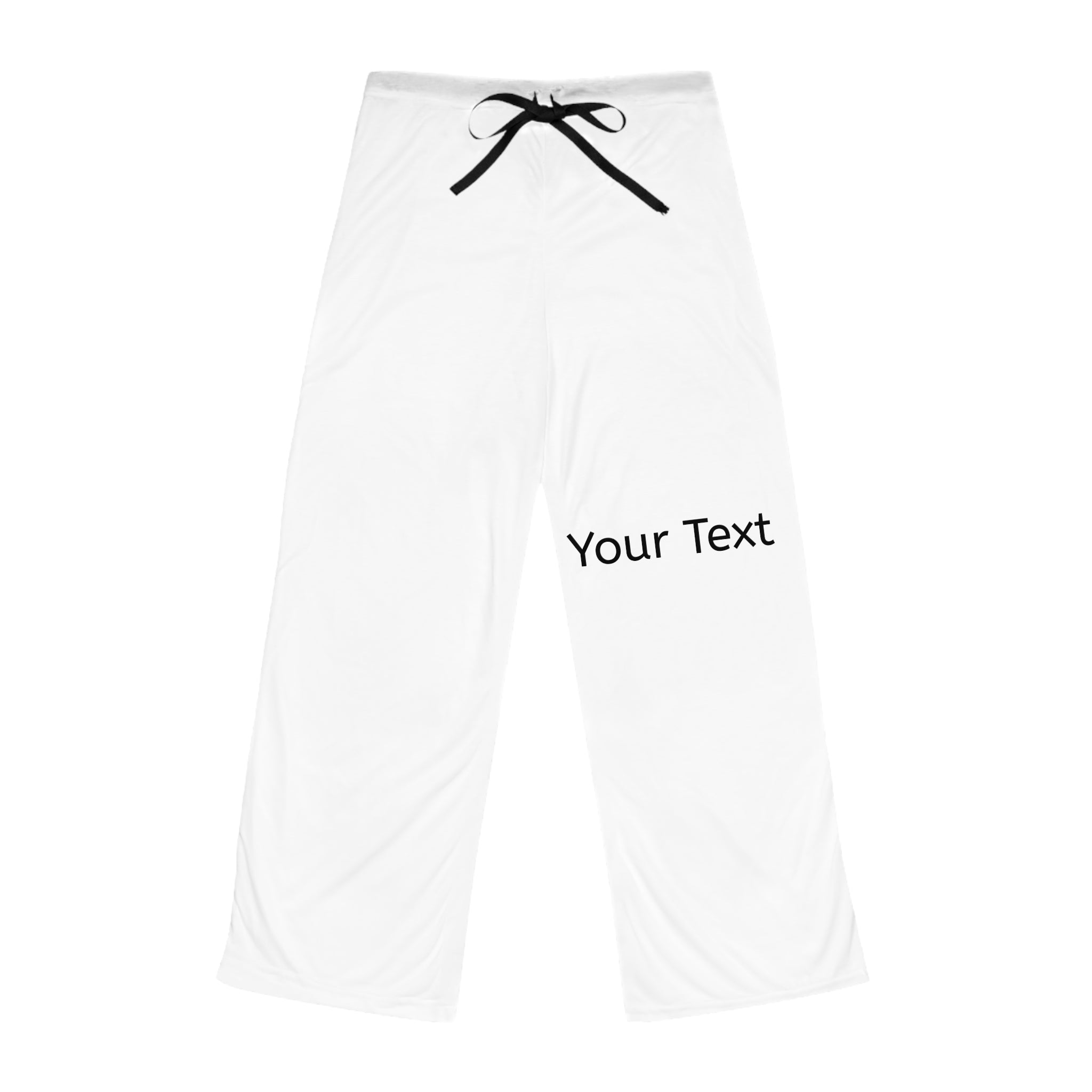 Personalized Women's Pajama Pants — Custom Text Lounge Sleepwear