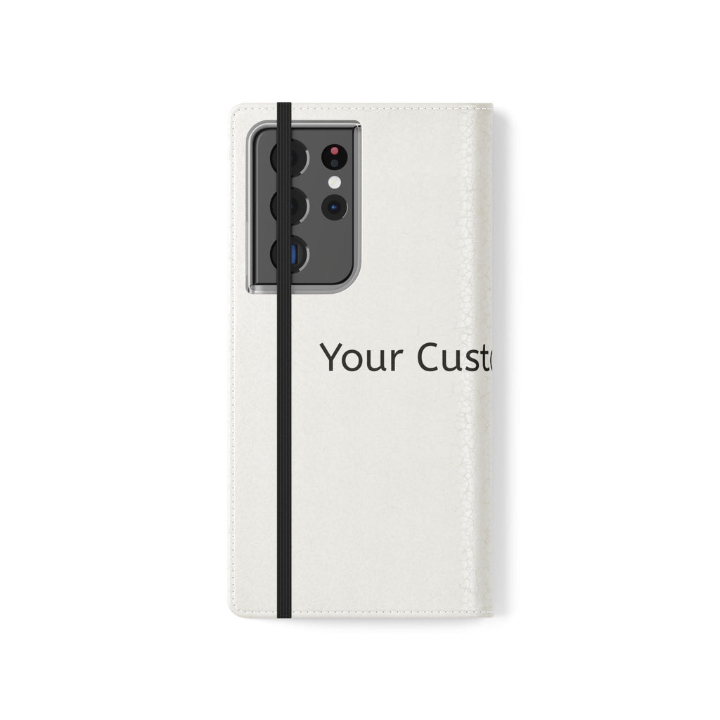 Custom Flip Phone Case — Personalized Wallet Folio with Card Slots