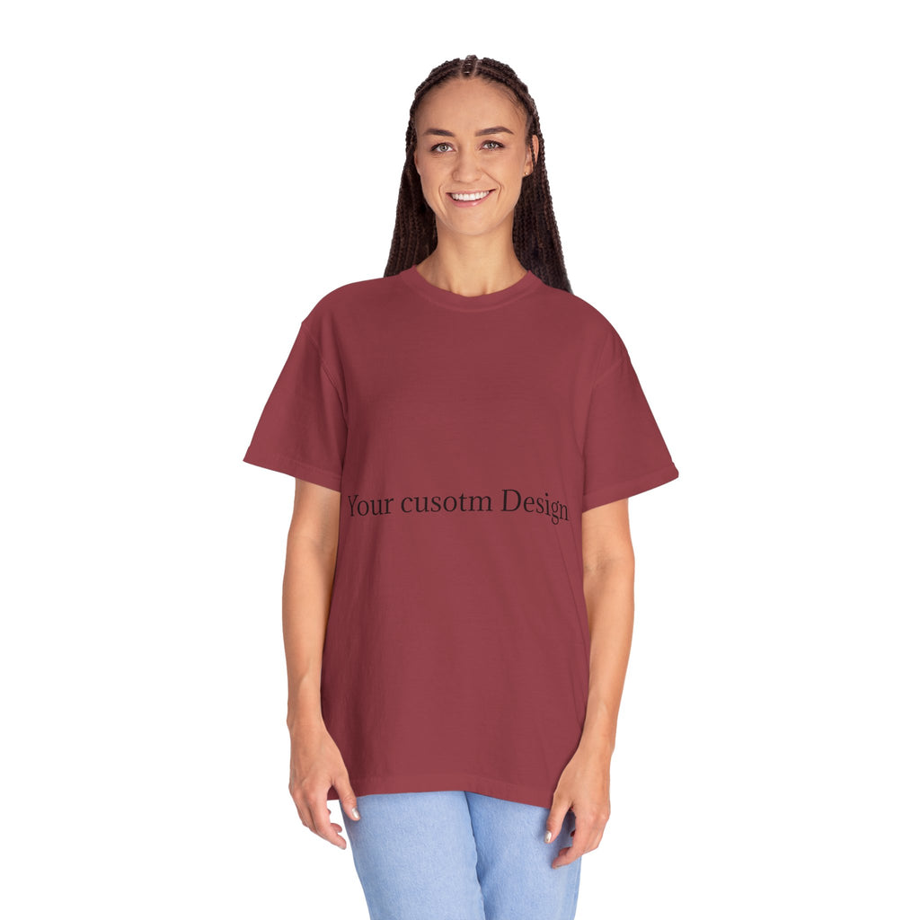 Custom Garment-Dyed T-Shirt — Personalized White Tee for Everyday Wear