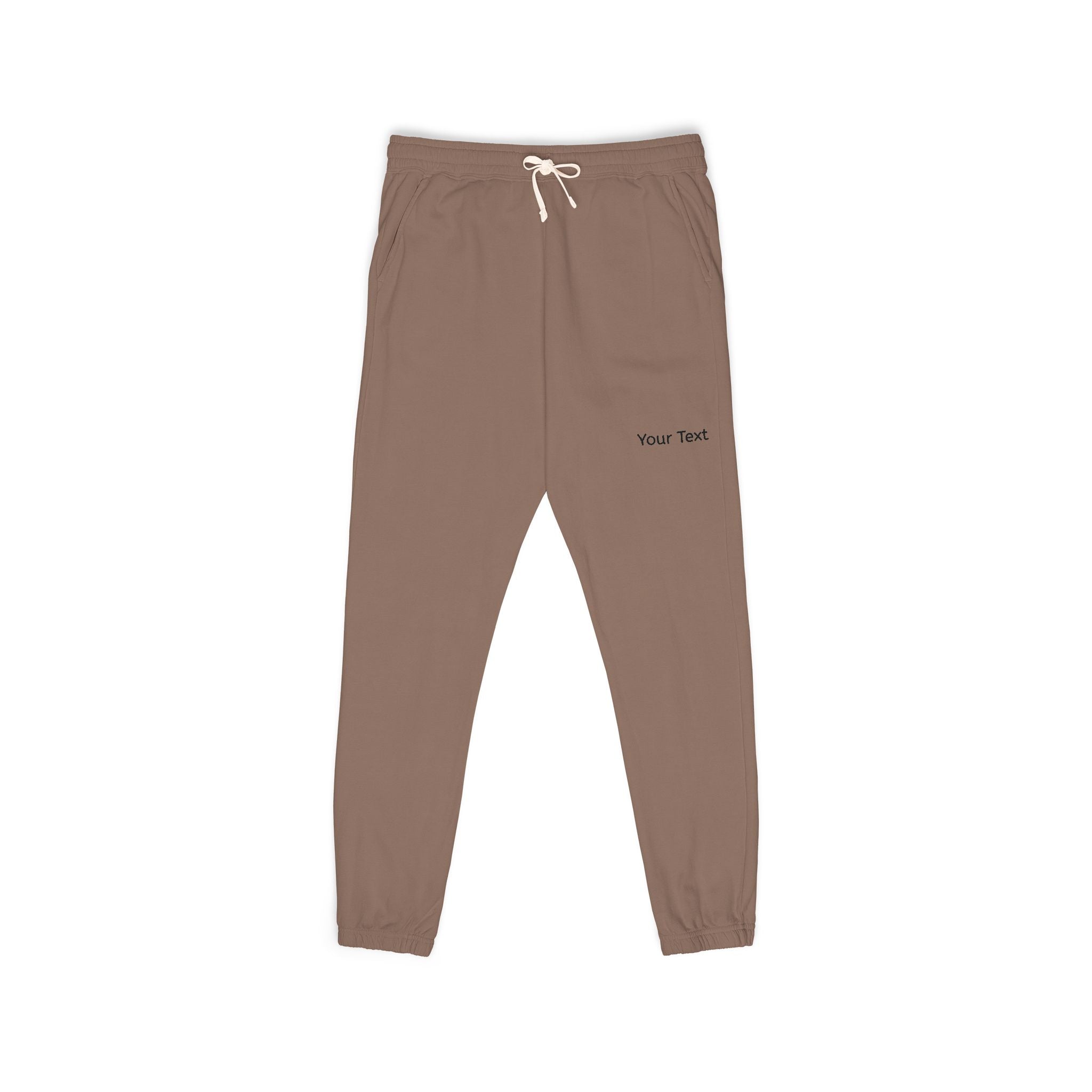 Embroidered Minimal Logo Fleece Sweatpants