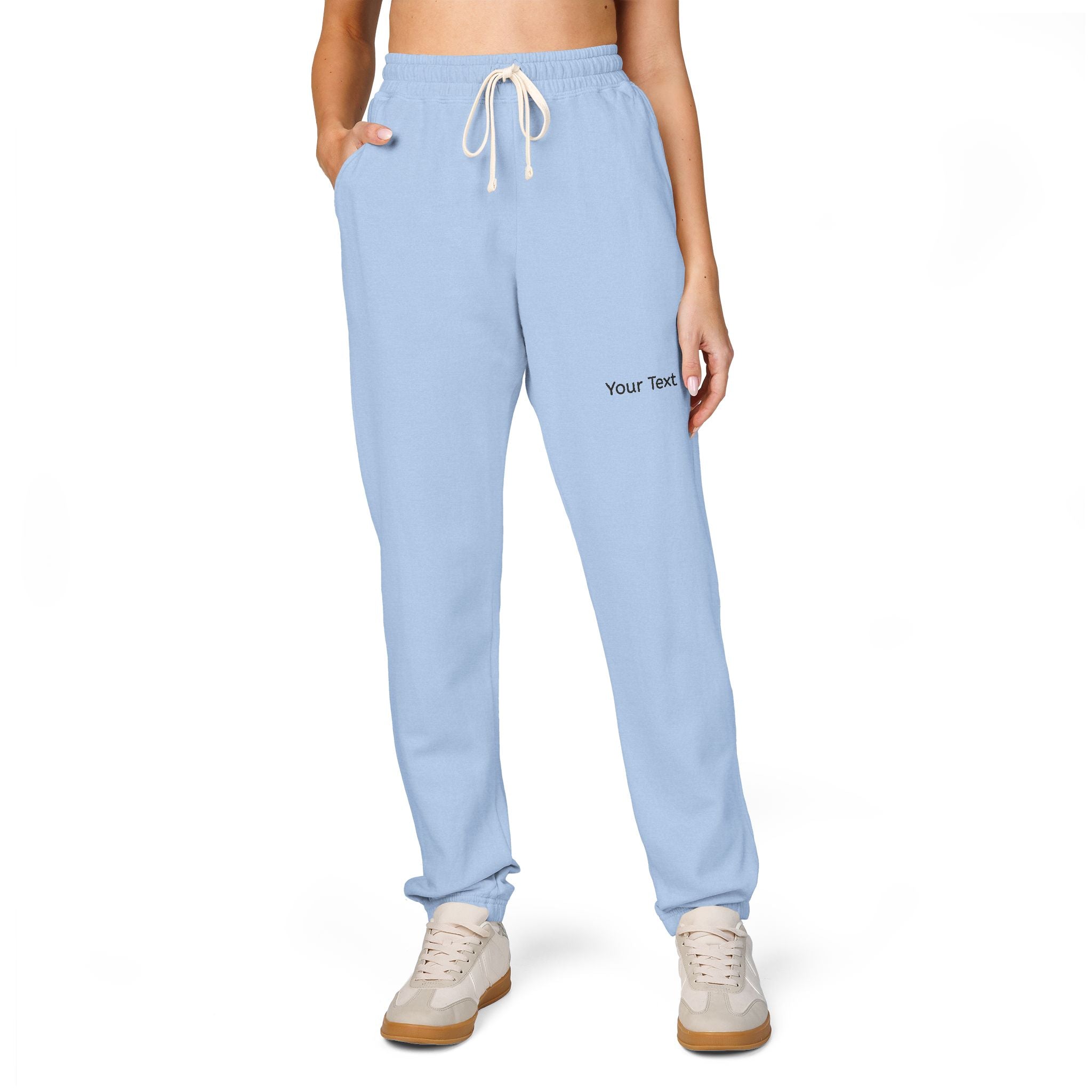 Embroidered Minimal Logo Fleece Sweatpants