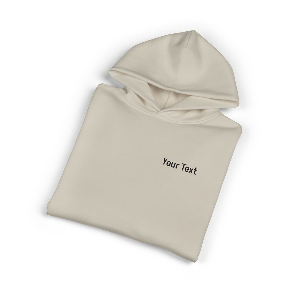 Relaxed Hoodie - Minimal Custom Text Chest Hoodie