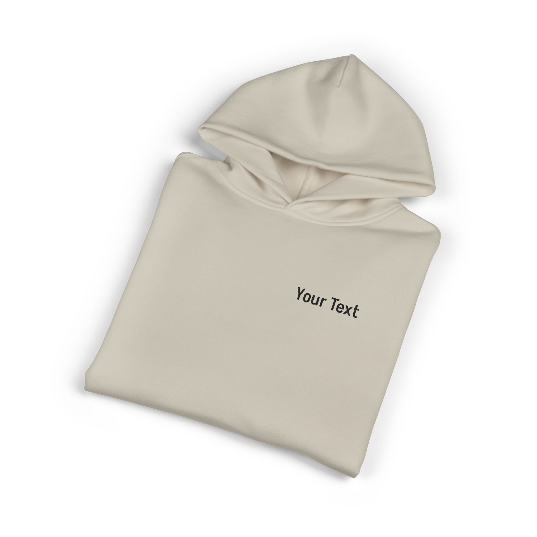 Relaxed Hoodie - Minimal Custom Text Chest Hoodie