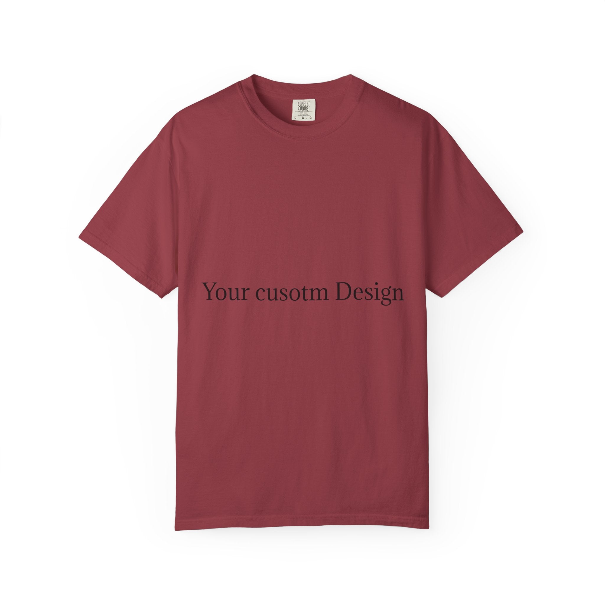 Custom Garment-Dyed T-Shirt — Personalized White Tee for Everyday Wear