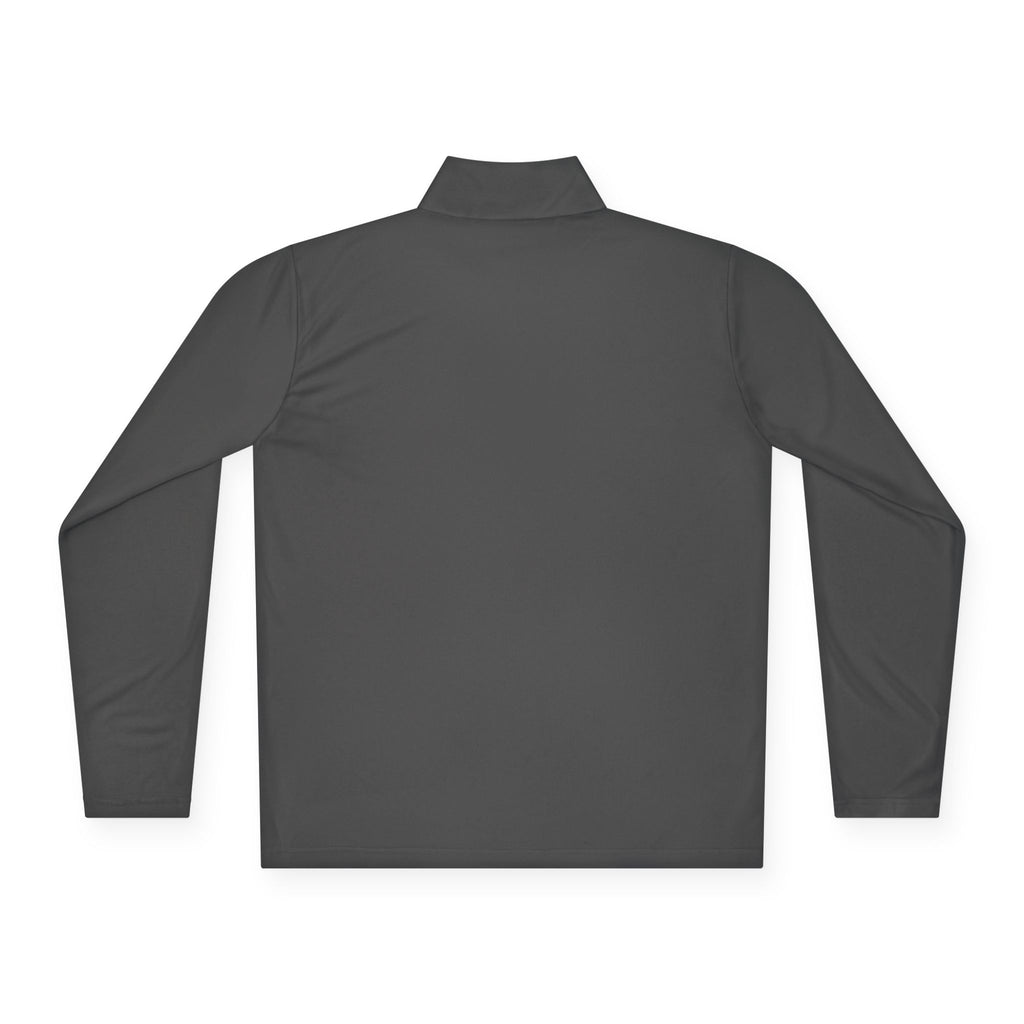 Customizable Quarter-Zip Pullover — Minimal 'Your Text' Chest Logo