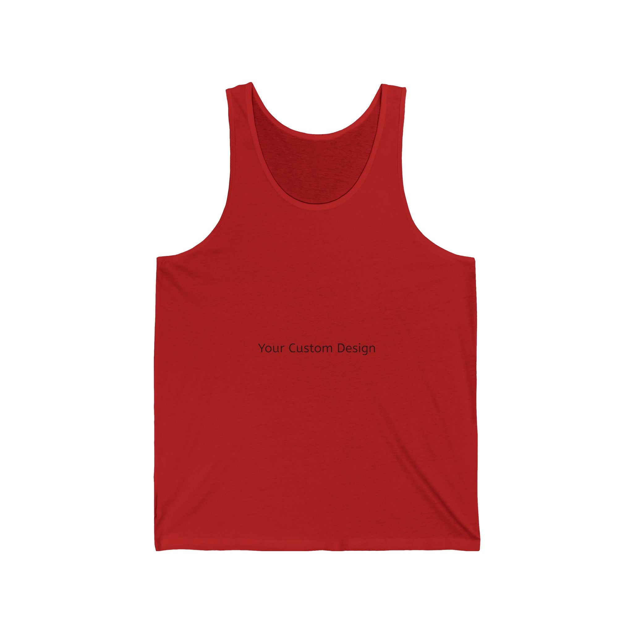 Classic White Jersey Tank Top — Lightweight Custom Design Tank