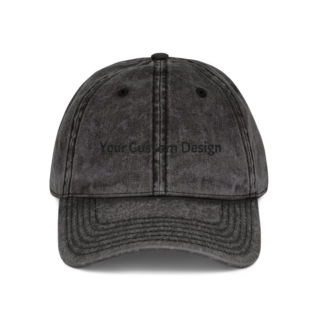 Vintage Embroidered Cap - Custom Text Baseball Hat