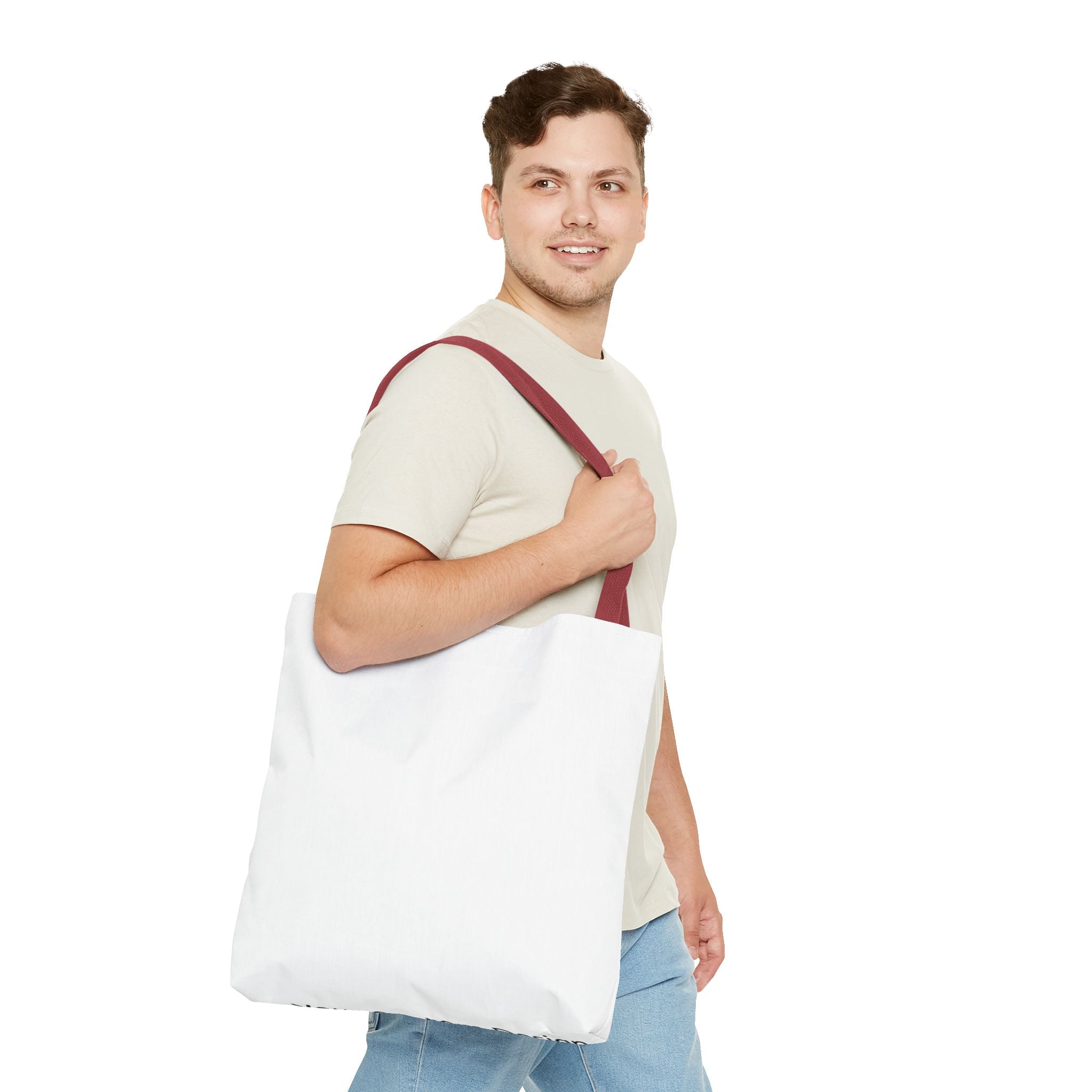 Custom All-Over Print Tote Bag — Blank White Canvas Tote
