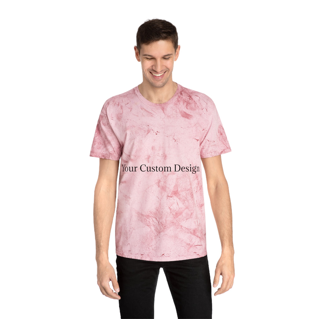Color Blast T-Shirt — Marble Texture Custom Design Tee