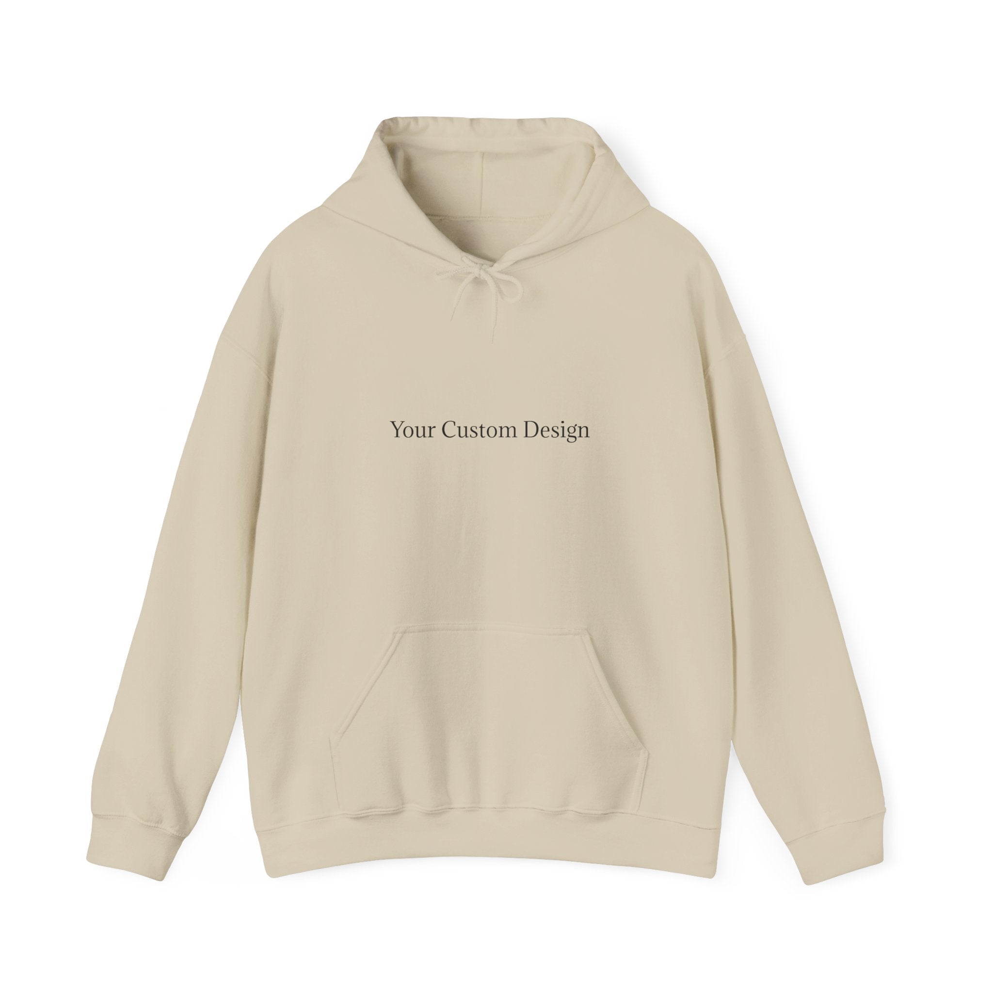 Minimal Custom Text Hoodie — Your Custom Design