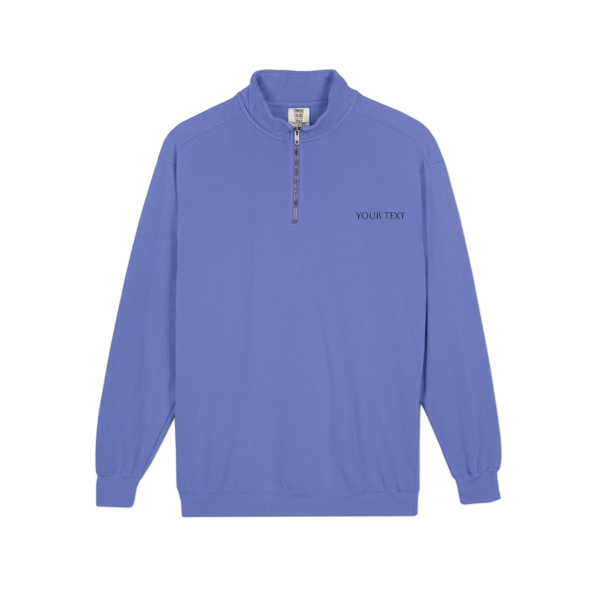 Quarter-Zip Sweatshirt – Minimalist Gray Casual Pullover