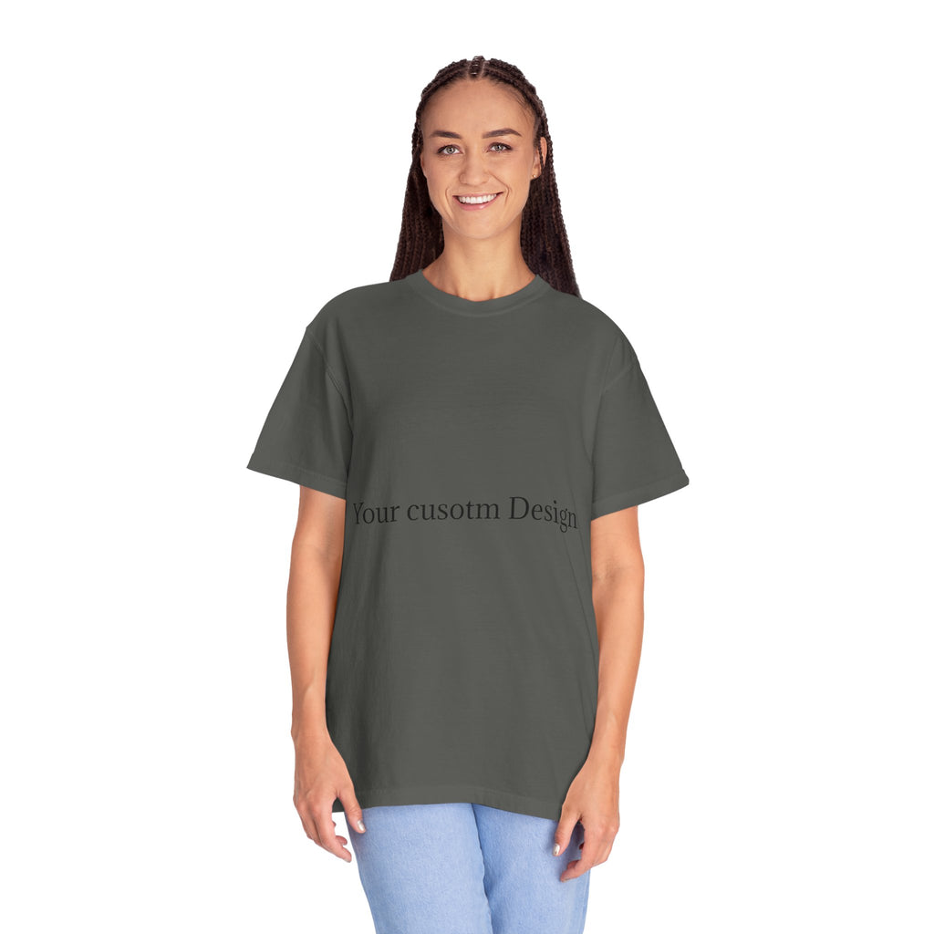 Custom Garment-Dyed T-Shirt — Personalized White Tee for Everyday Wear