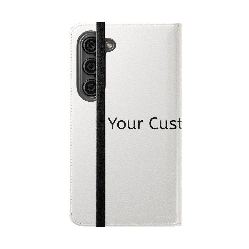 Custom Flip Phone Case — Personalized Wallet Folio with Card Slots