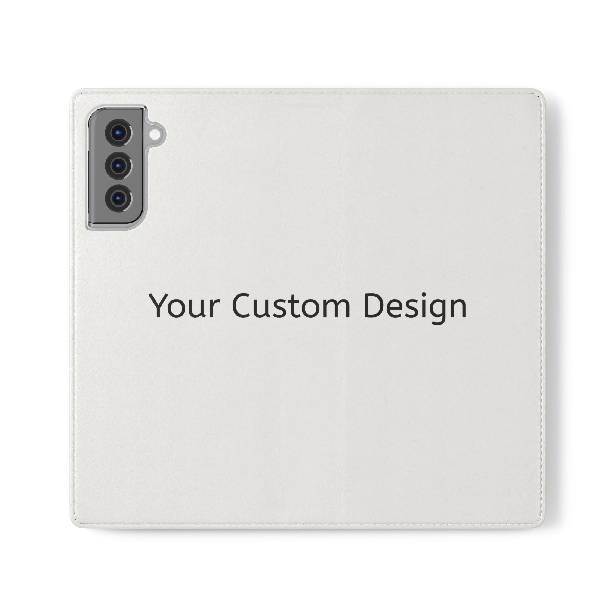 Custom Flip Phone Case — Personalized Wallet Folio with Card Slots