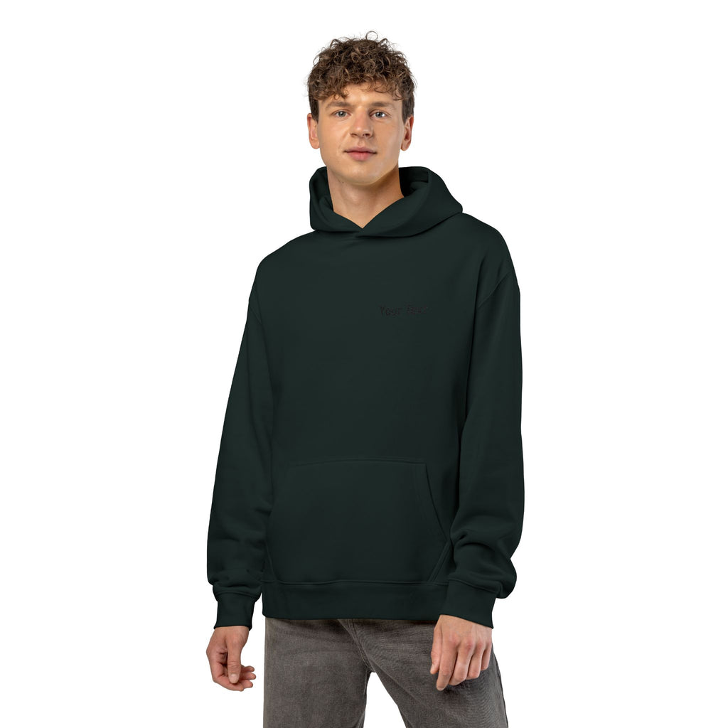 Relaxed Hoodie - Minimal Custom Text Chest Hoodie