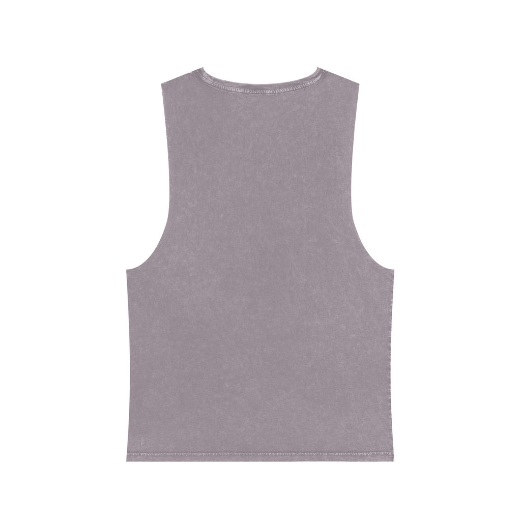Stonewash Muscle Tank Top — Vintage Black Sleeveless Tee