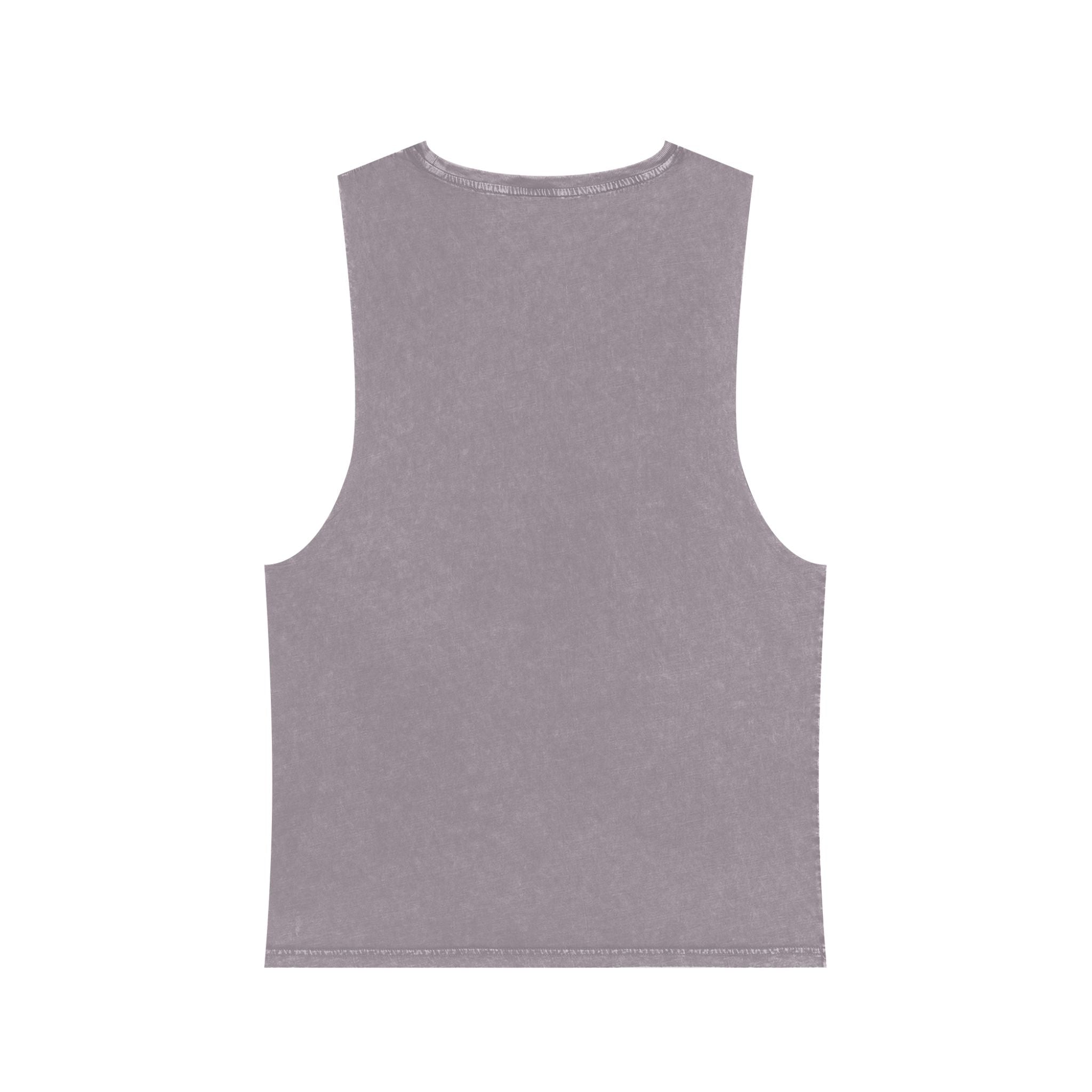 Stonewash Muscle Tank Top — Vintage Black Sleeveless Tee