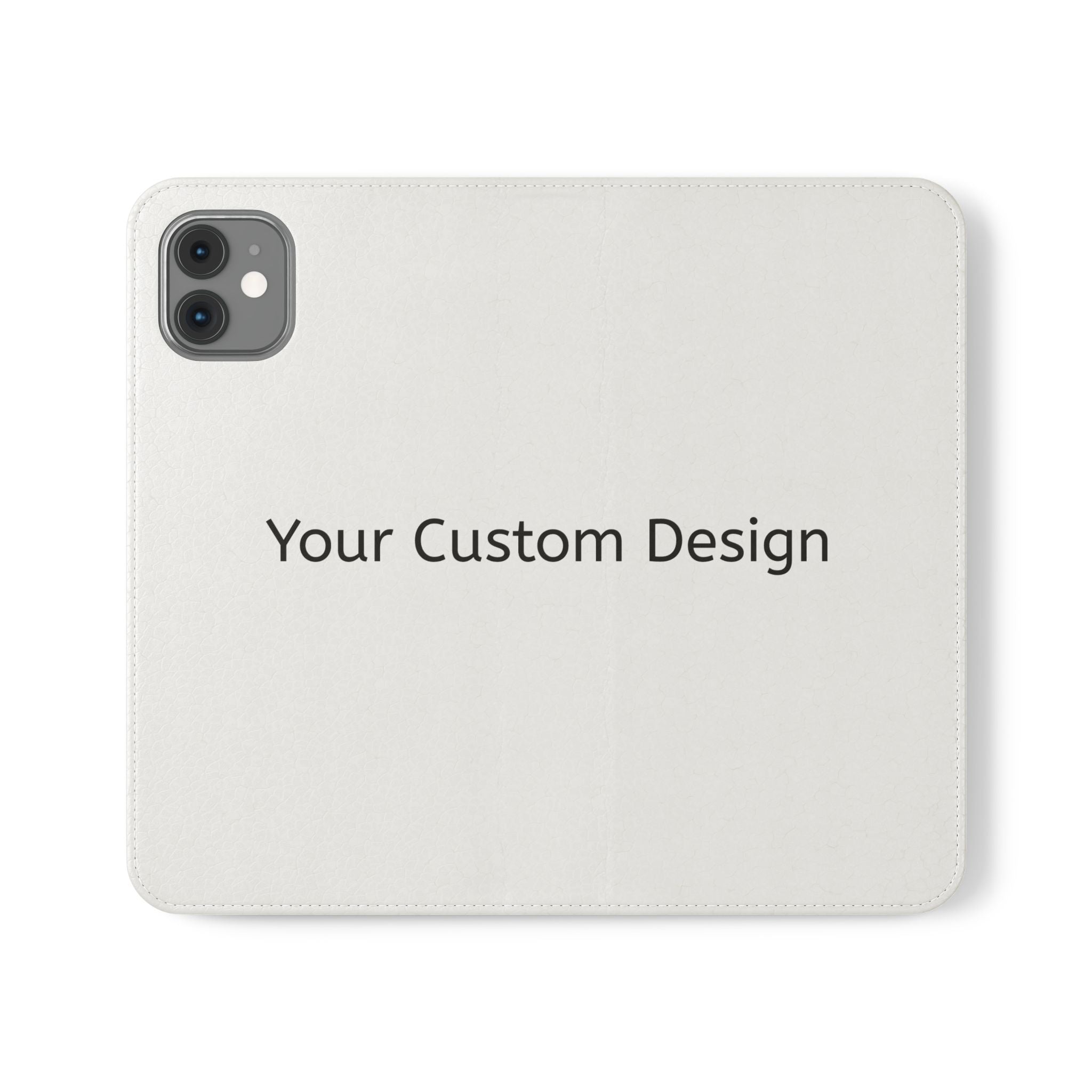 Custom Flip Phone Case — Personalized Wallet Folio with Card Slots