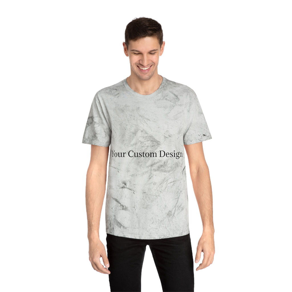 Color Blast T-Shirt — Marble Texture Custom Design Tee
