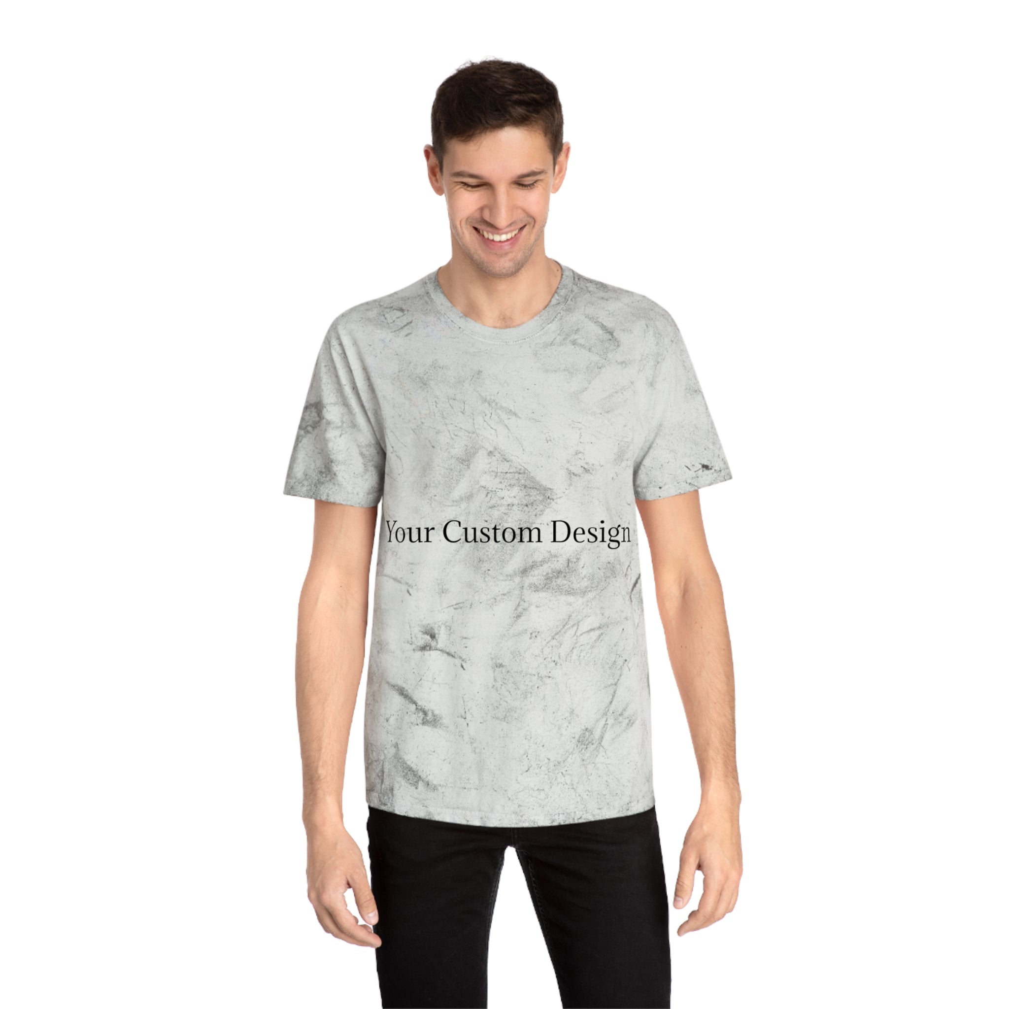 Color Blast T-Shirt — Marble Texture Custom Design Tee