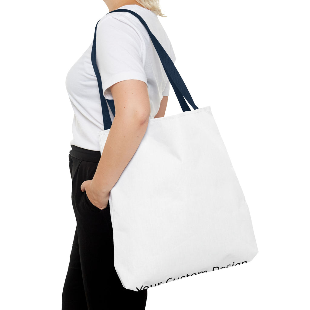 Custom All-Over Print Tote Bag — Blank White Canvas Tote