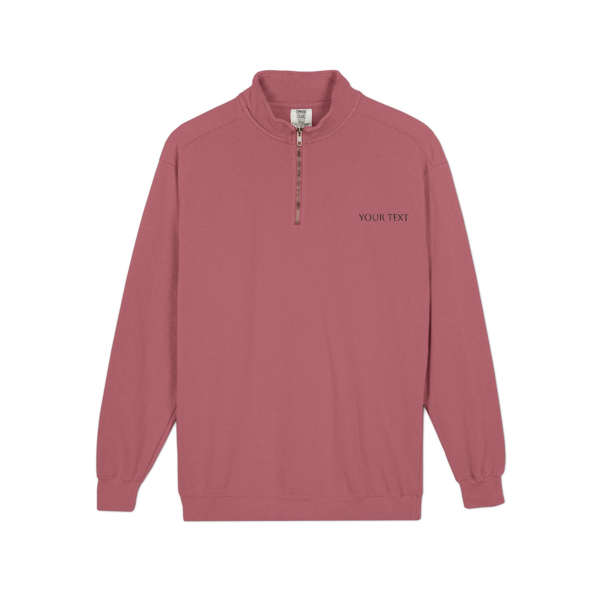 Quarter-Zip Sweatshirt – Minimalist Gray Casual Pullover