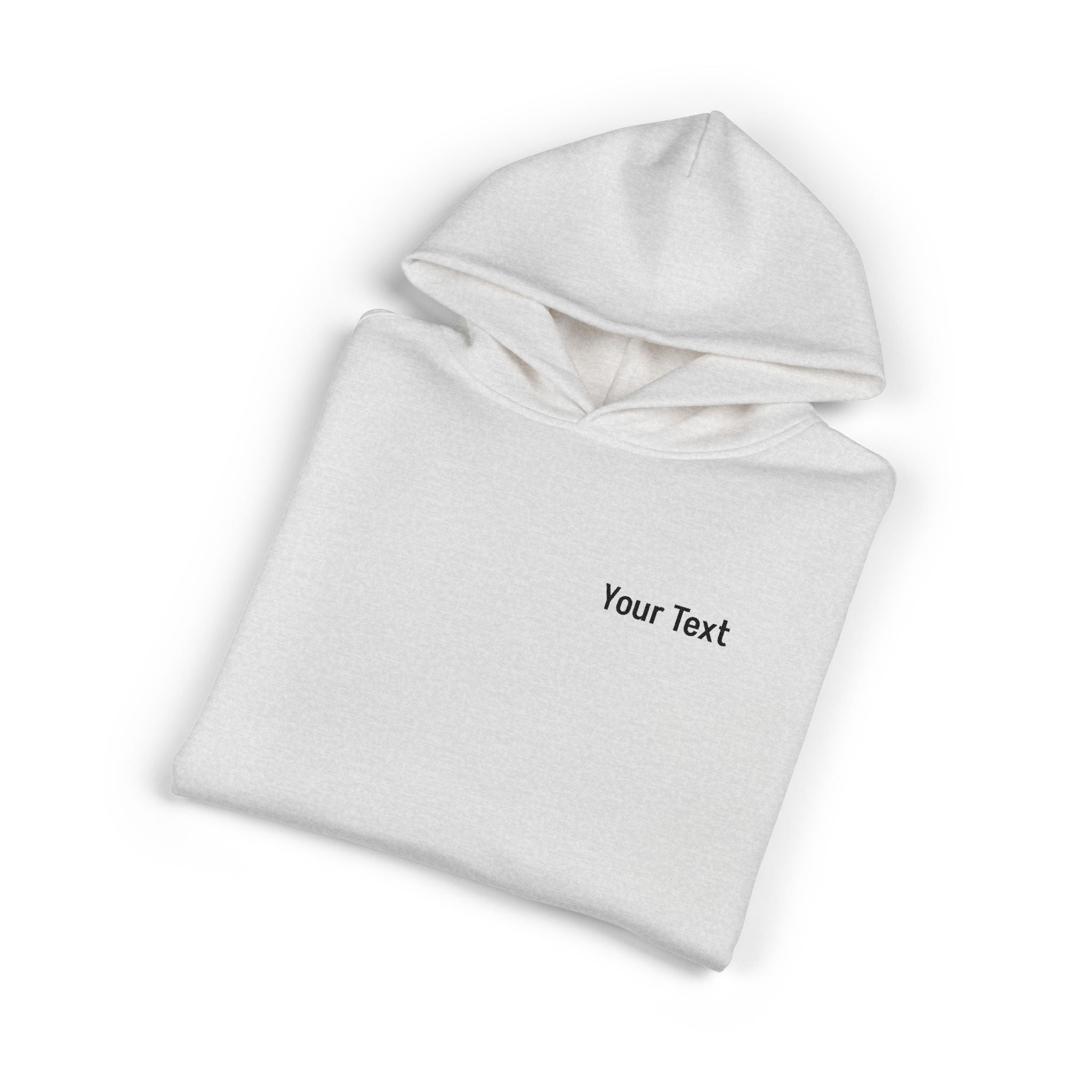 Relaxed Hoodie - Minimal Custom Text Chest Hoodie