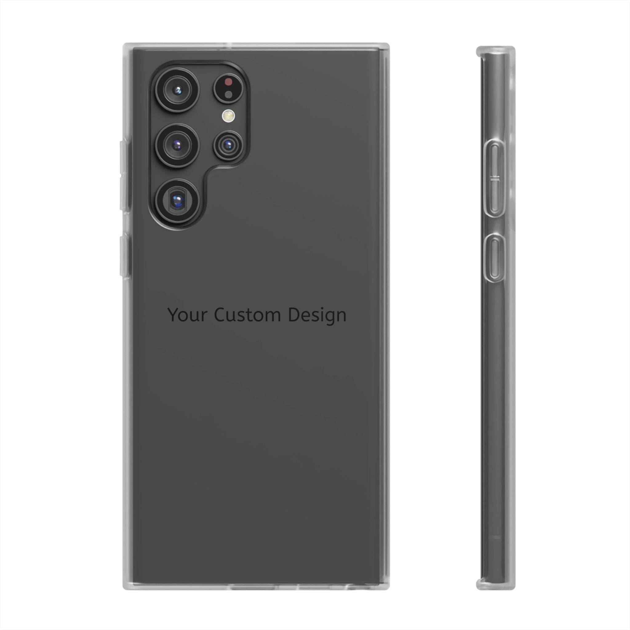 Custom Flexi Phone Case – Slim Clear Protective Phone Cover (Your Custom Design)
