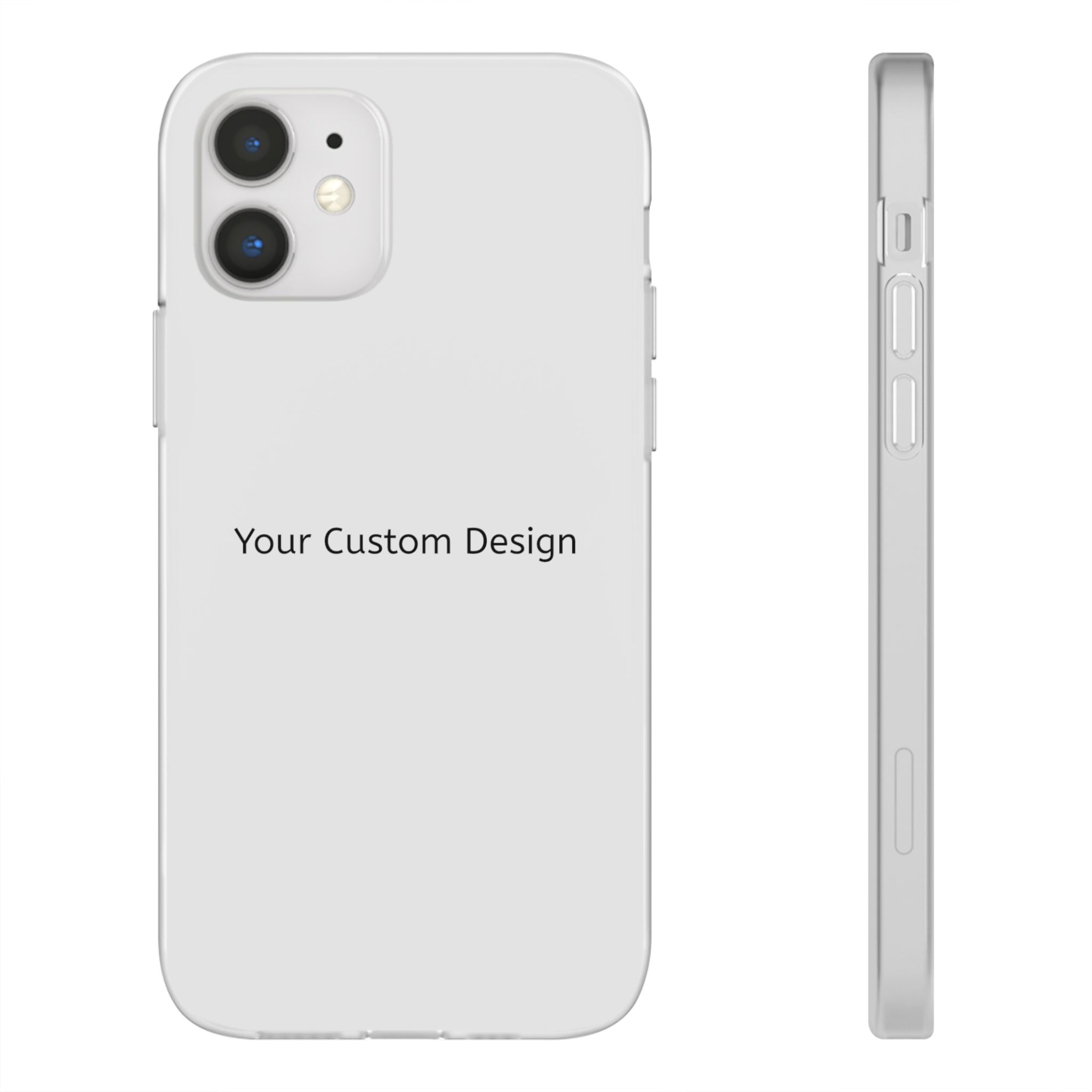 Custom Flexi Phone Case – Slim Clear Protective Phone Cover (Your Custom Design)